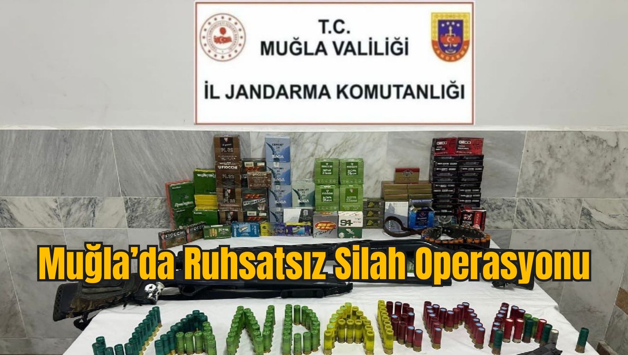 Muğla’da Ruhsatsız Silah Operasyonu