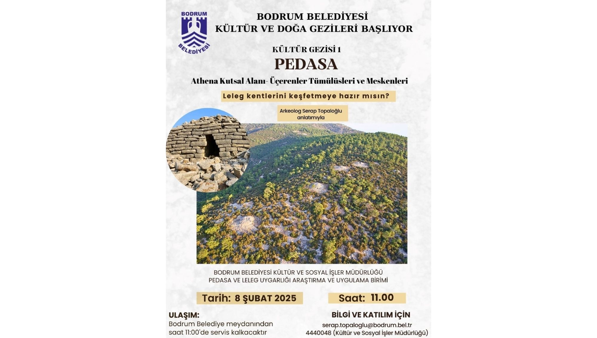 Bodrum’da Kültür Gezileri ve Kültür Söyleşileri Başlıyor