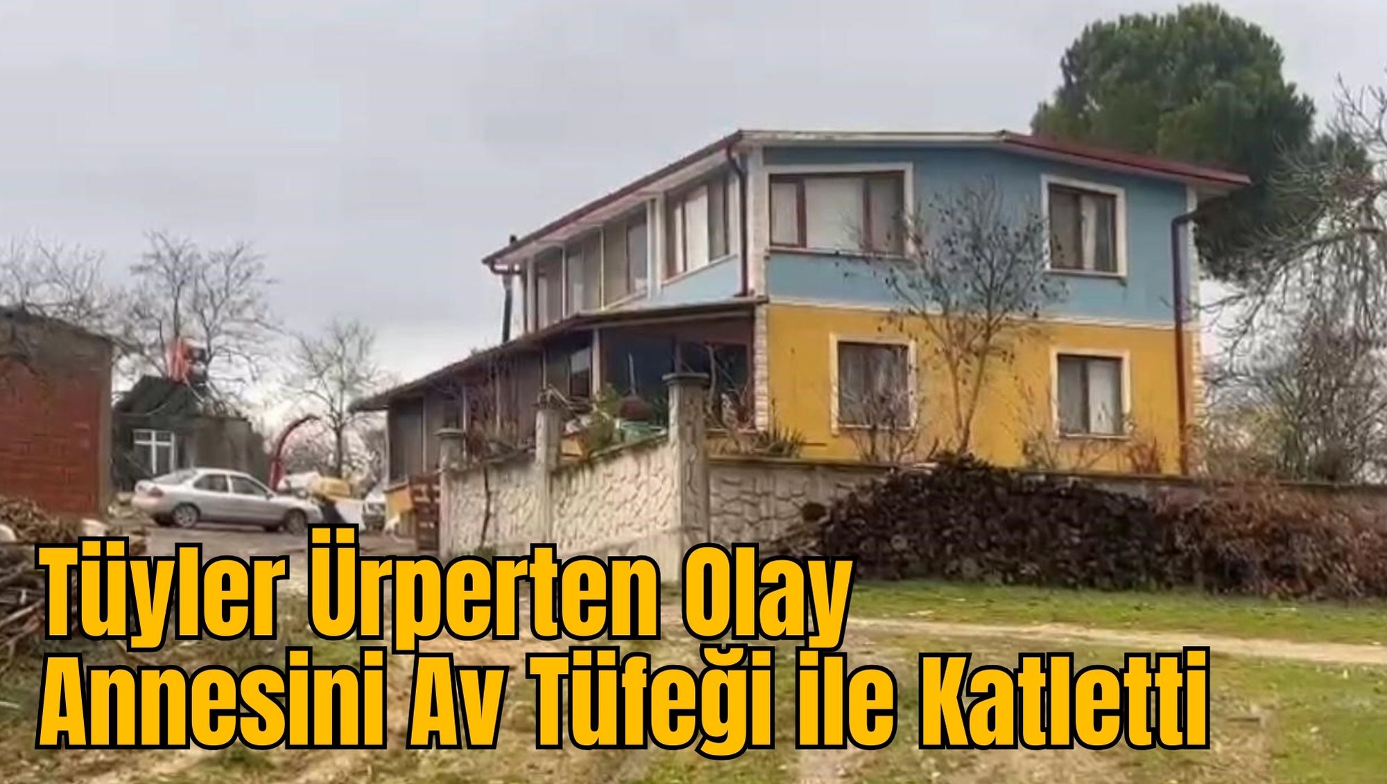 Tüyler Ürperten Olay:  Annesini Av Tüfeği ile Katletti