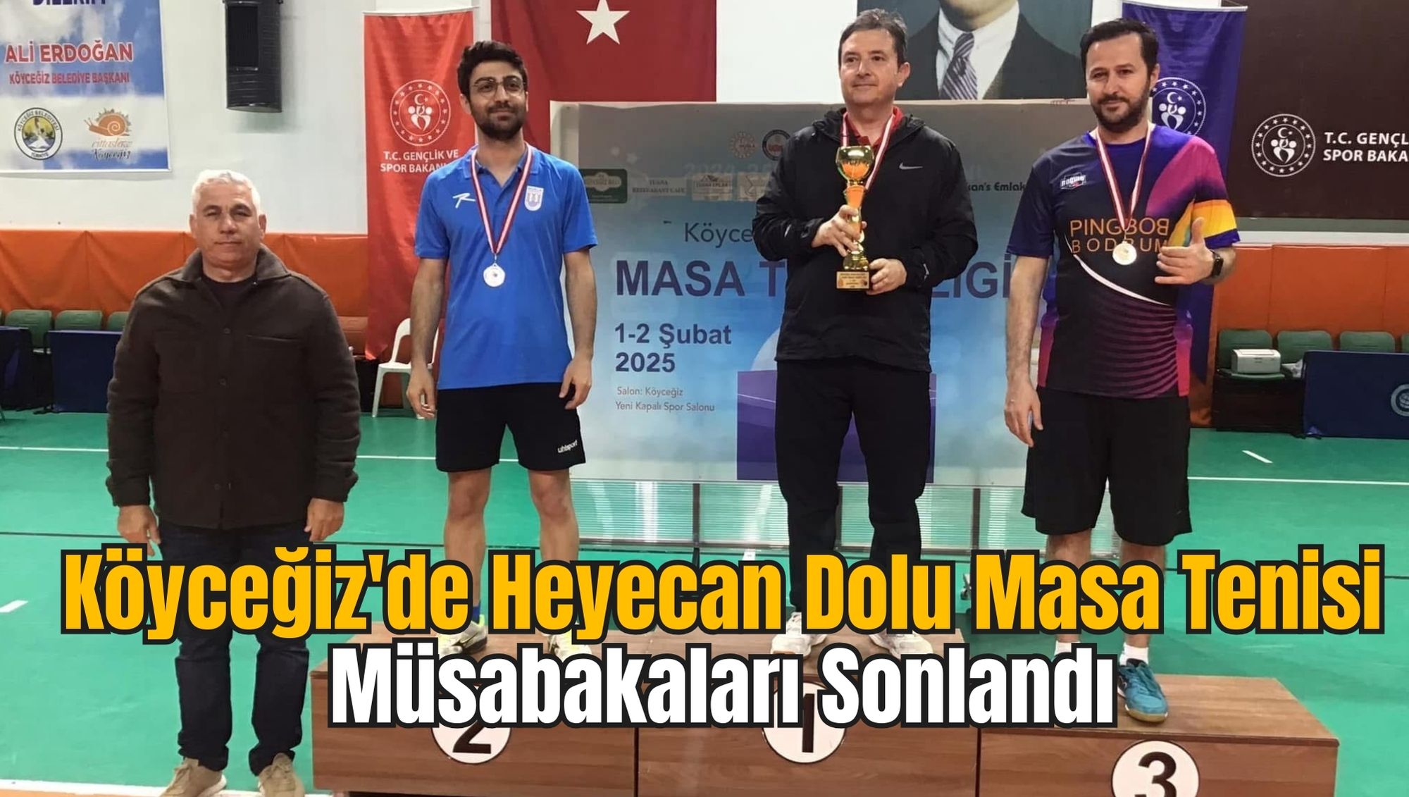Köyceğiz'de Heyecan Dolu Masa Tenisi Müsabakaları Sonlandı
