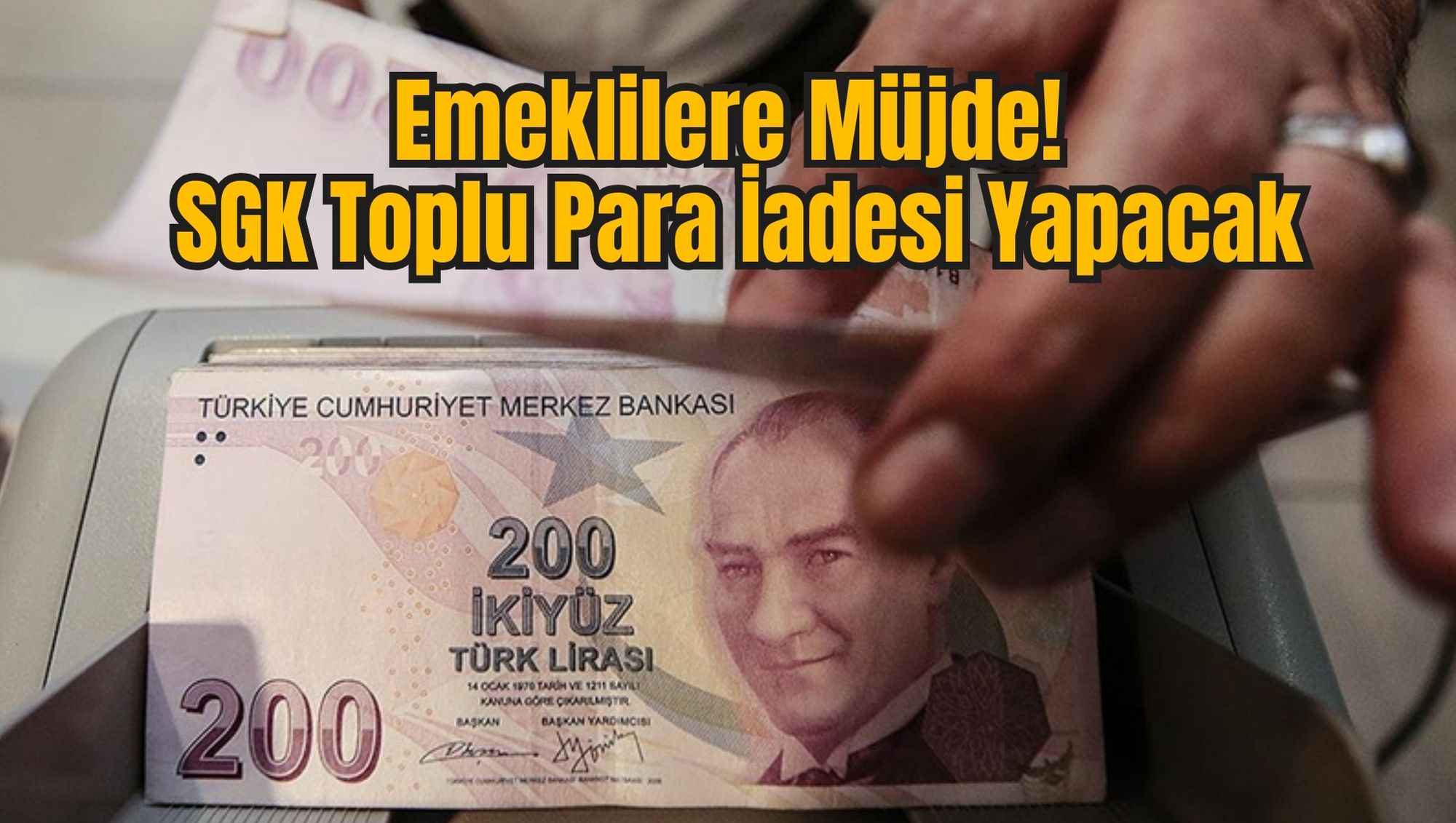 Emeklilere Müjde! SGK Toplu Para İadesi Yapacak