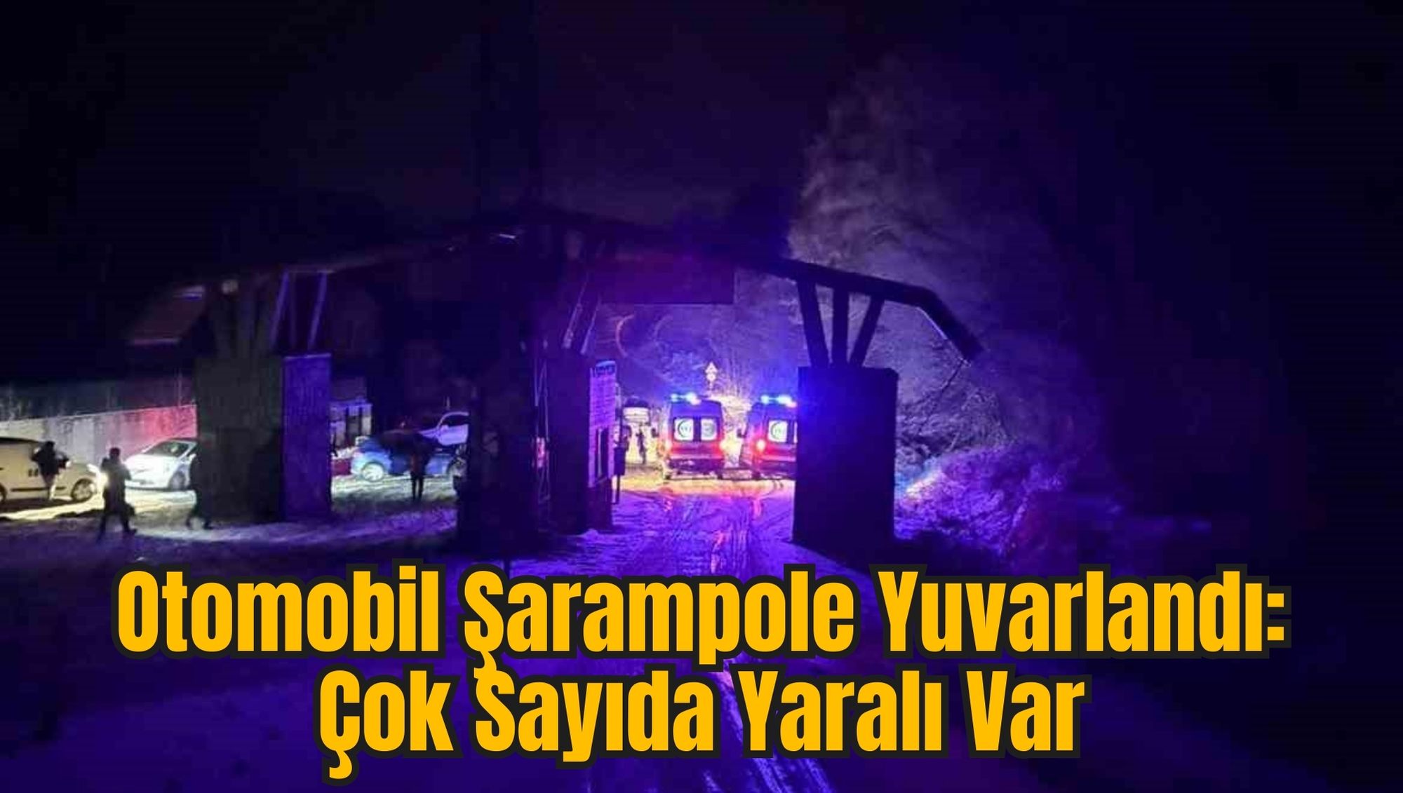 Otomobil Şarampole Yuvarlandı: Çok Sayıda Yaralı Var