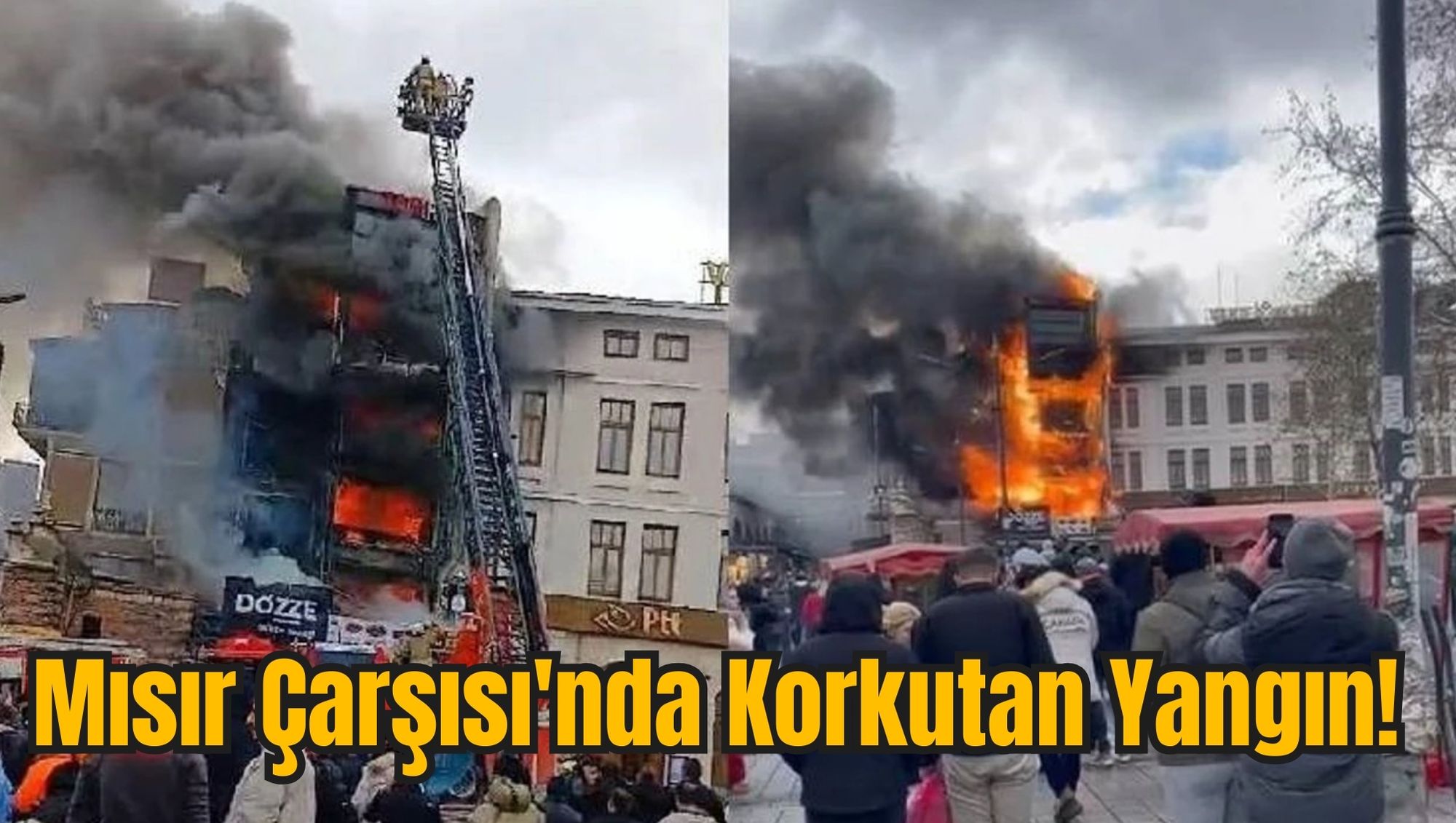 Mısır Çarşısı'nda Korkutan Yangın!