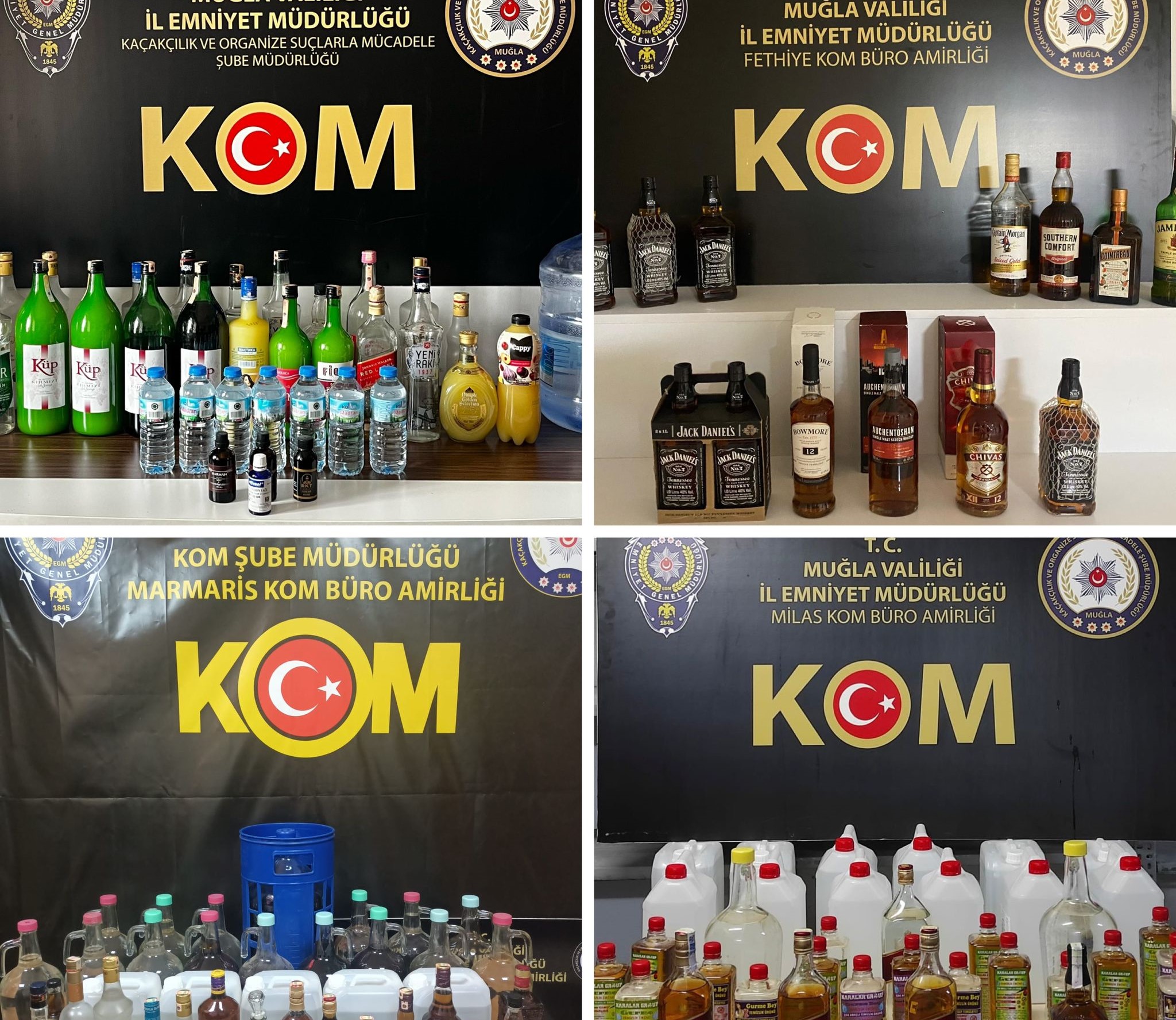 Muğla'da Alkollü İçki Operasyonu....