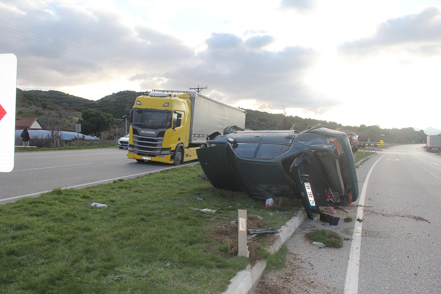 Akşam Saatlerindeki Kaza Korkuttu: Yaralılar Var