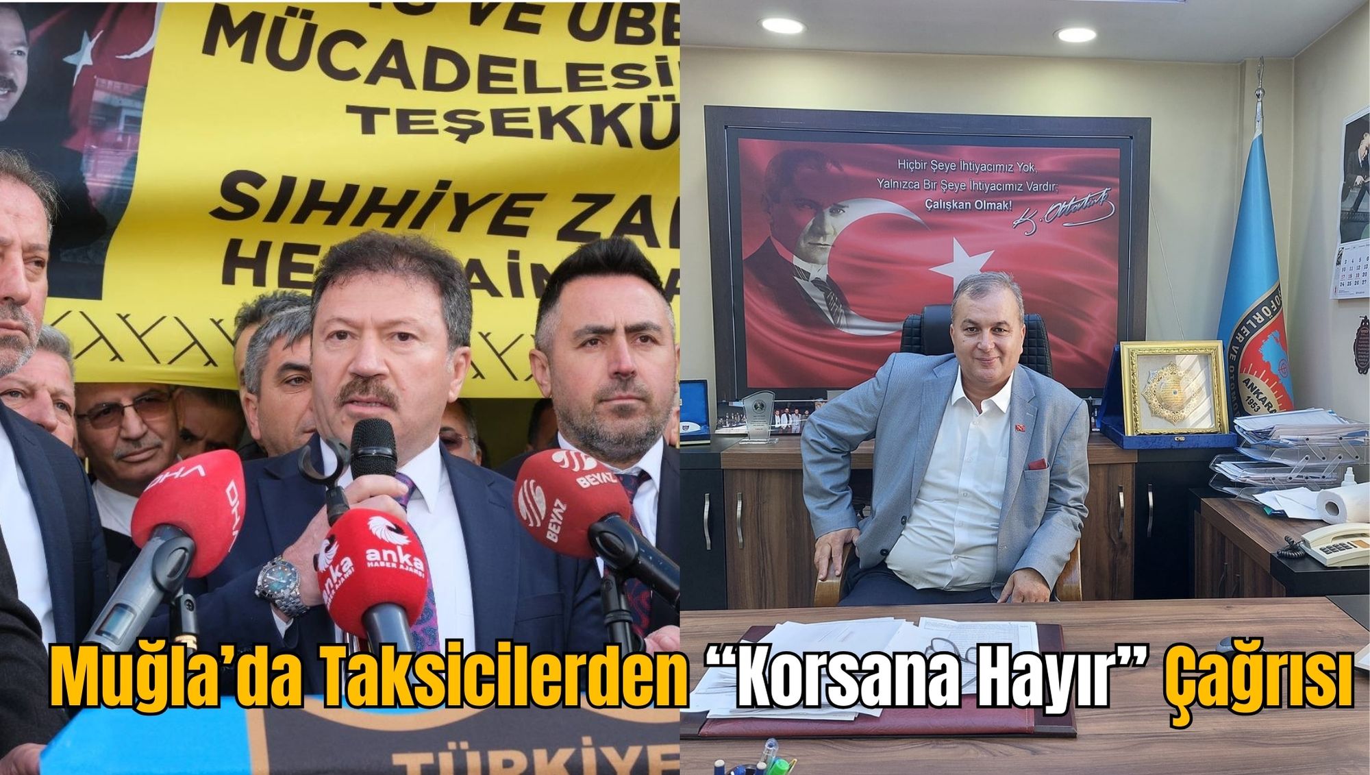 Muğla’da Taksicilerden “Korsana Hayır” Çağrısı
