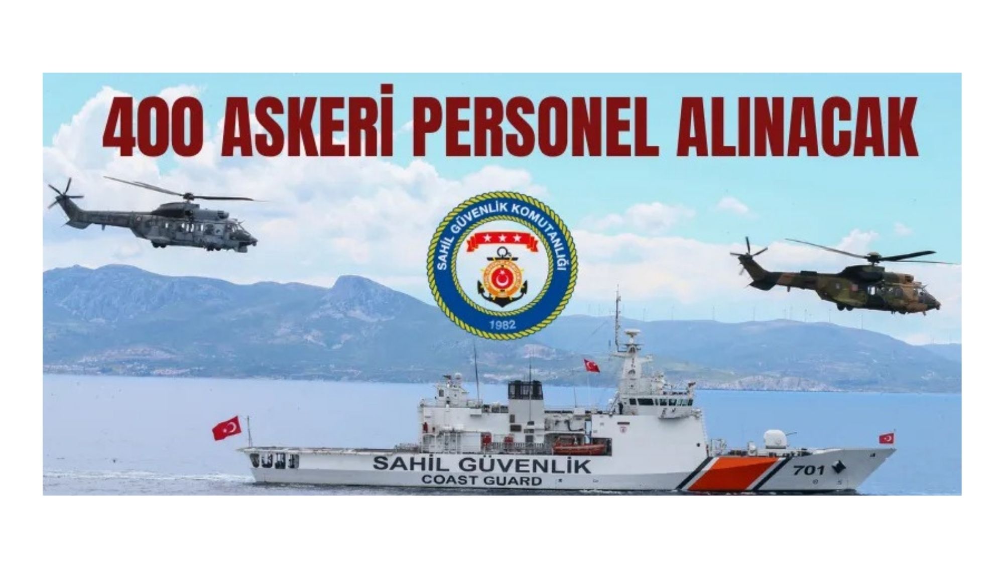 Sahil Güvenlik Komutanlığı 400 Askeri Personel Alacak