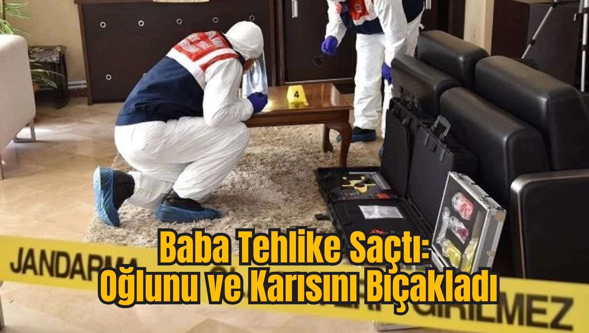 Baba Tehlike Saçtı: Oğlunu ve Karısını Bıçakladı