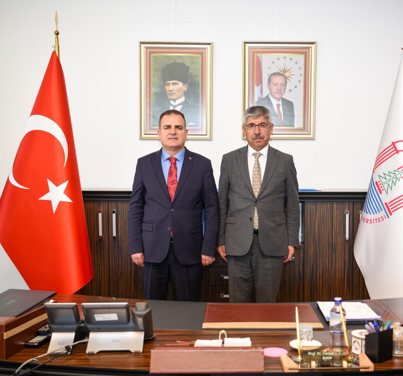 Vali Akbıyık’tan MSKÜ Rektörü Kaçar’a Ziyaret