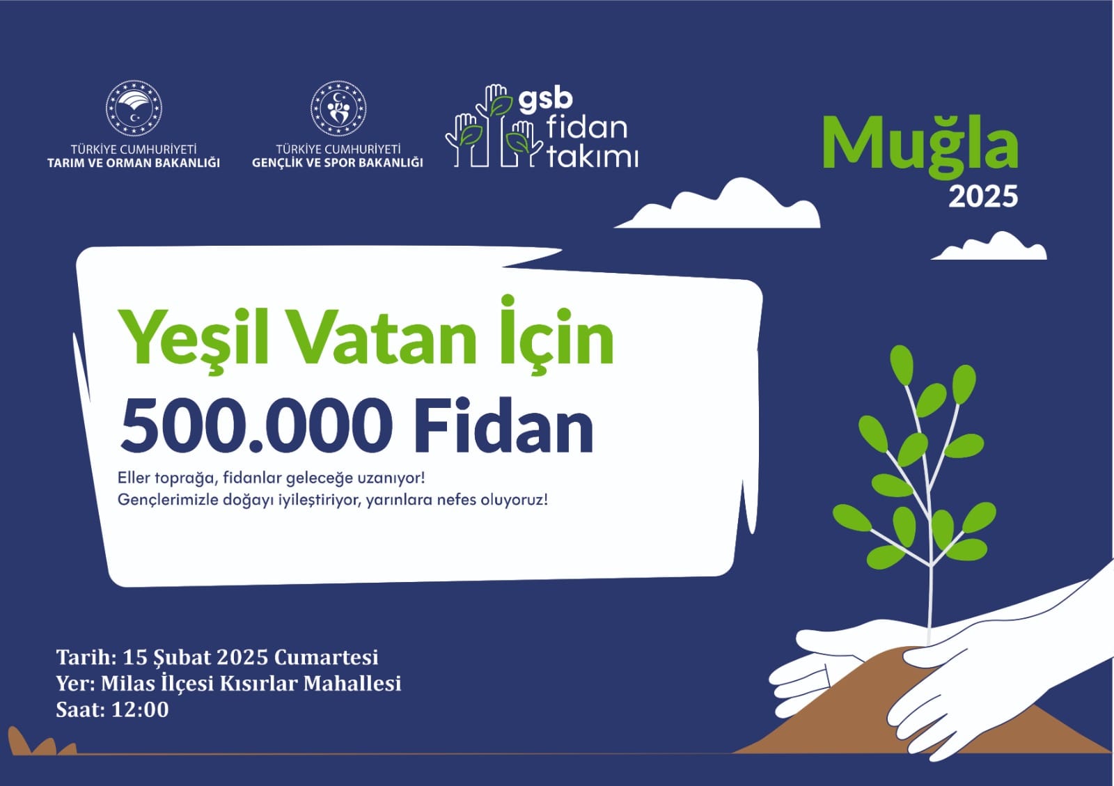 Gençlik ve Spor Bakanı Muğla'da 500 Bin Fidan Dikecek