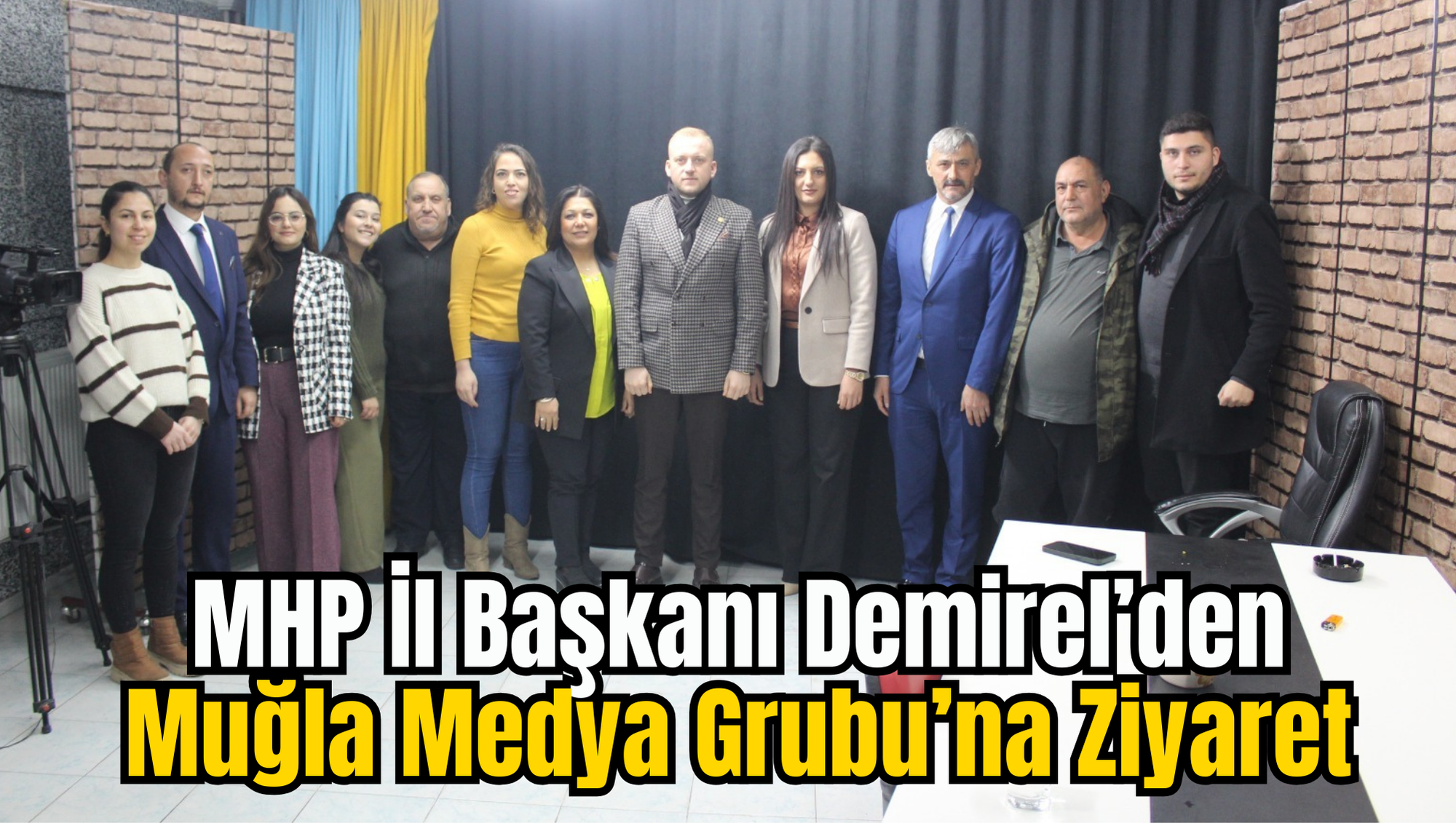 MHP İl Başkanı Demirel’den Muğla Medya Grubu’na Ziyaret