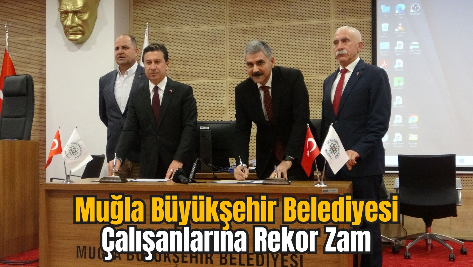 Muğla Büyükşehir Belediyesi Çalışanlarına Rekor Zam