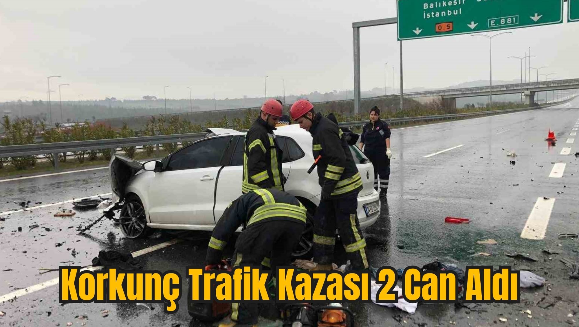 Korkunç Trafik Kazası 2 Can Aldı