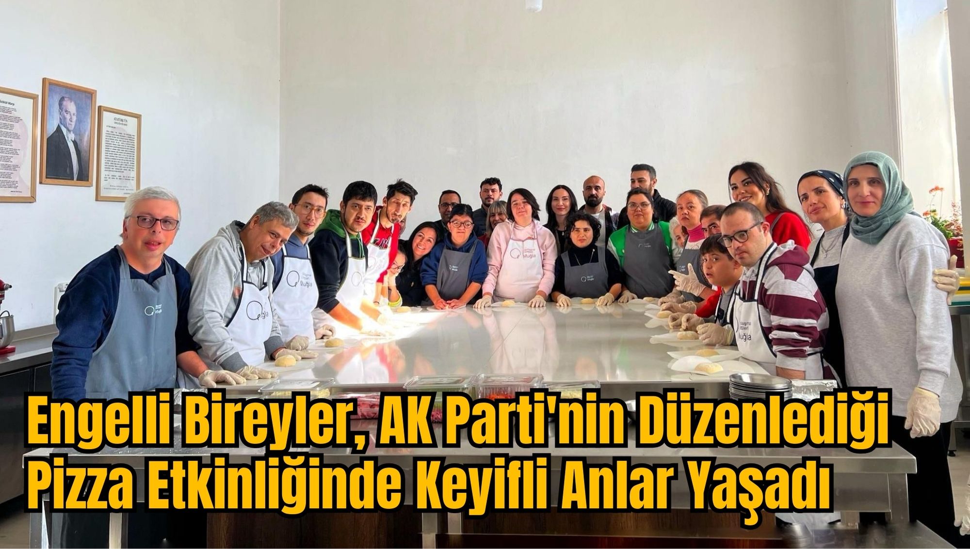 Engelli Bireyler, AK Parti'nin Düzenlediği Pizza Etkinliğinde Keyifli Anlar Yaşadı