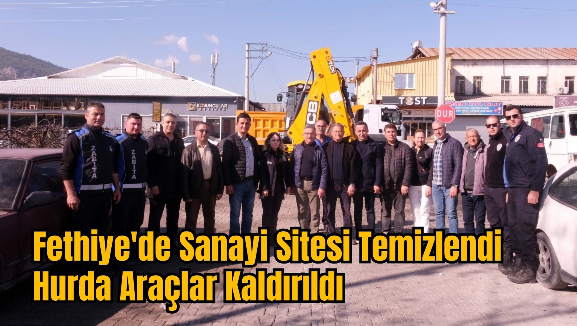 Fethiye'de Sanayi Sitesi Temizlendi, Hurda Araçlar Kaldırıldı