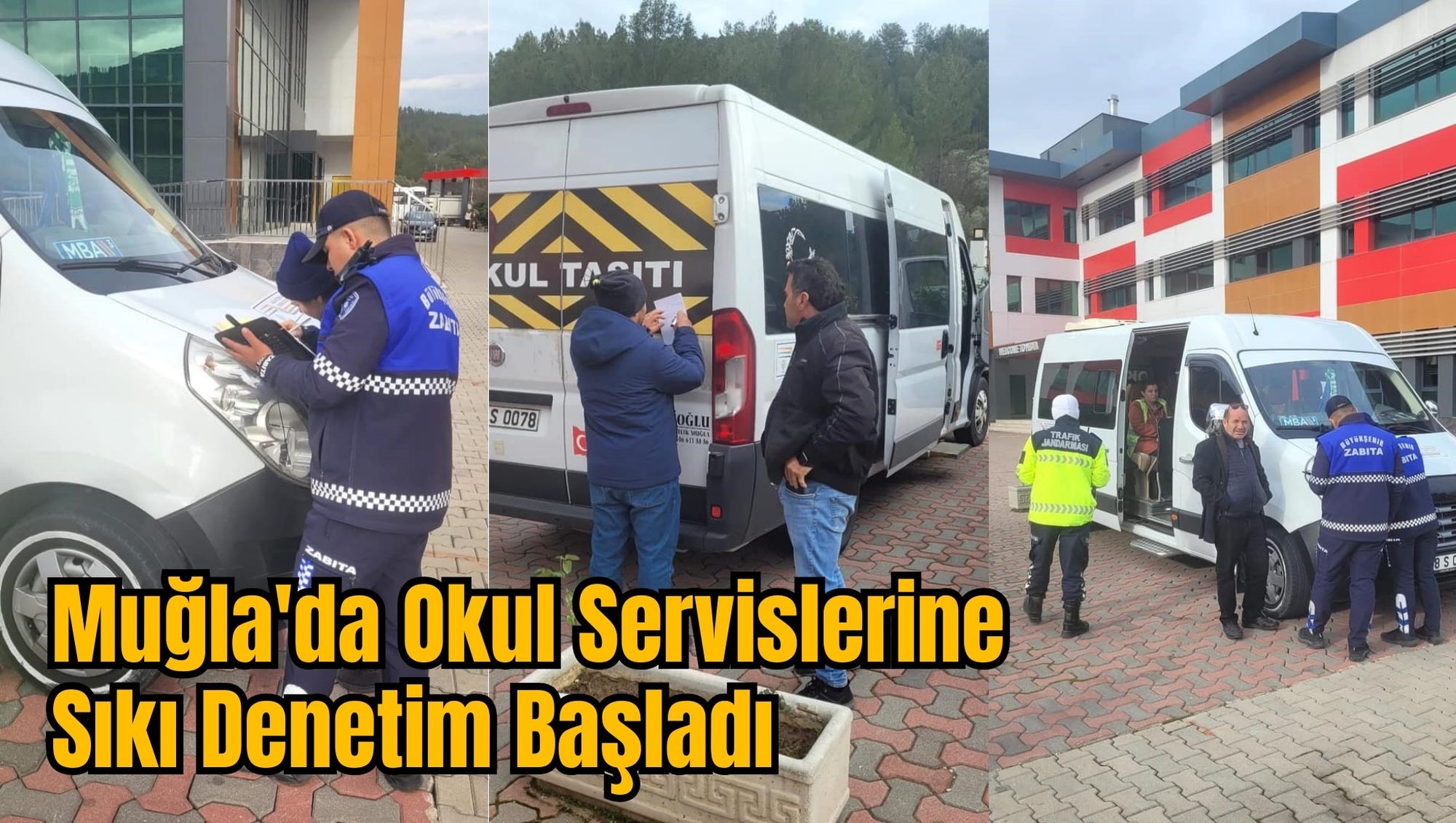 Muğla'da Okul Servislerine Sıkı Denetim Başladı
