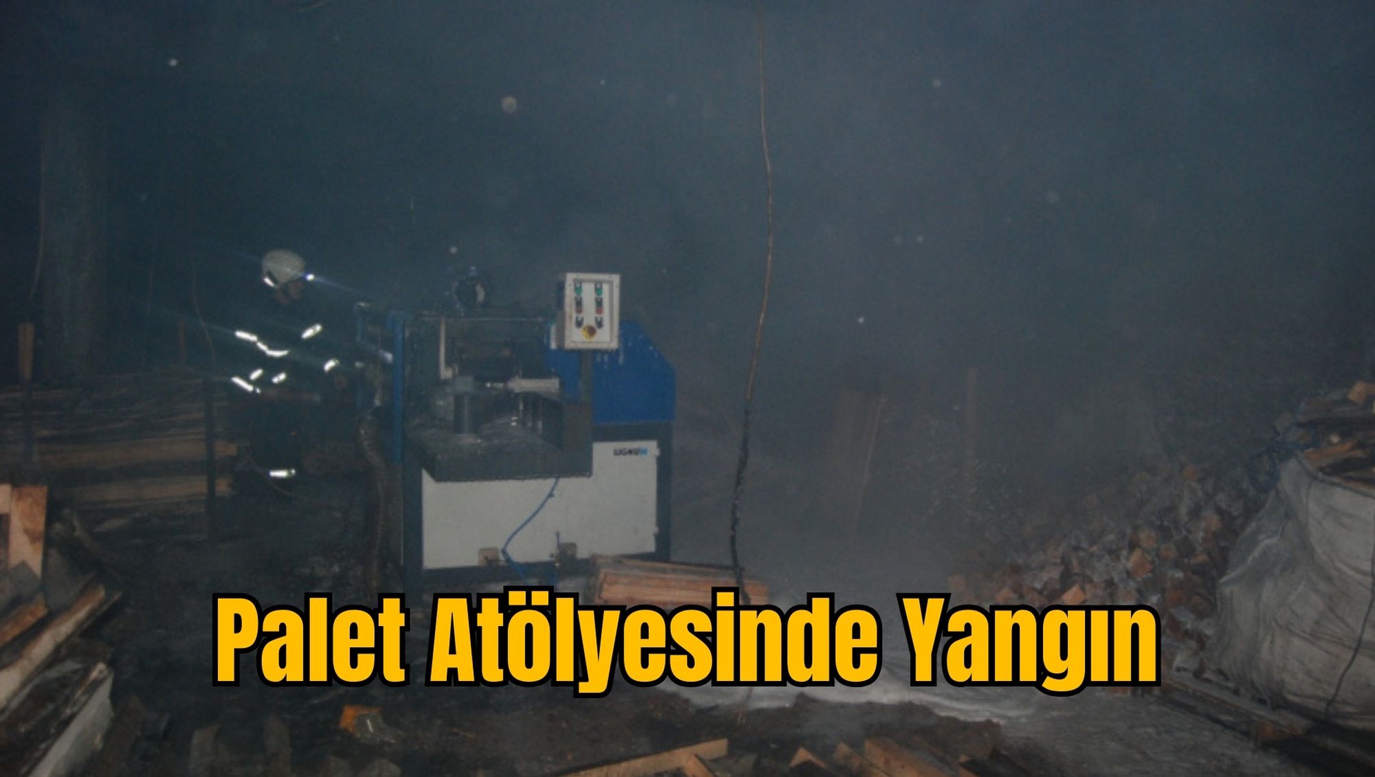 Palet Atölyesinde Yangın