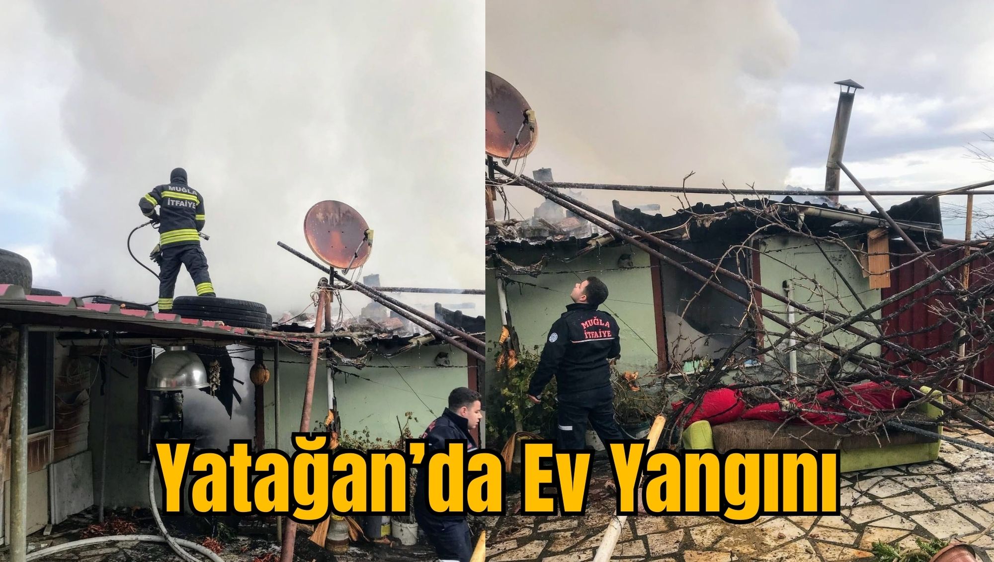 Yatağan’da Ev Yangını
