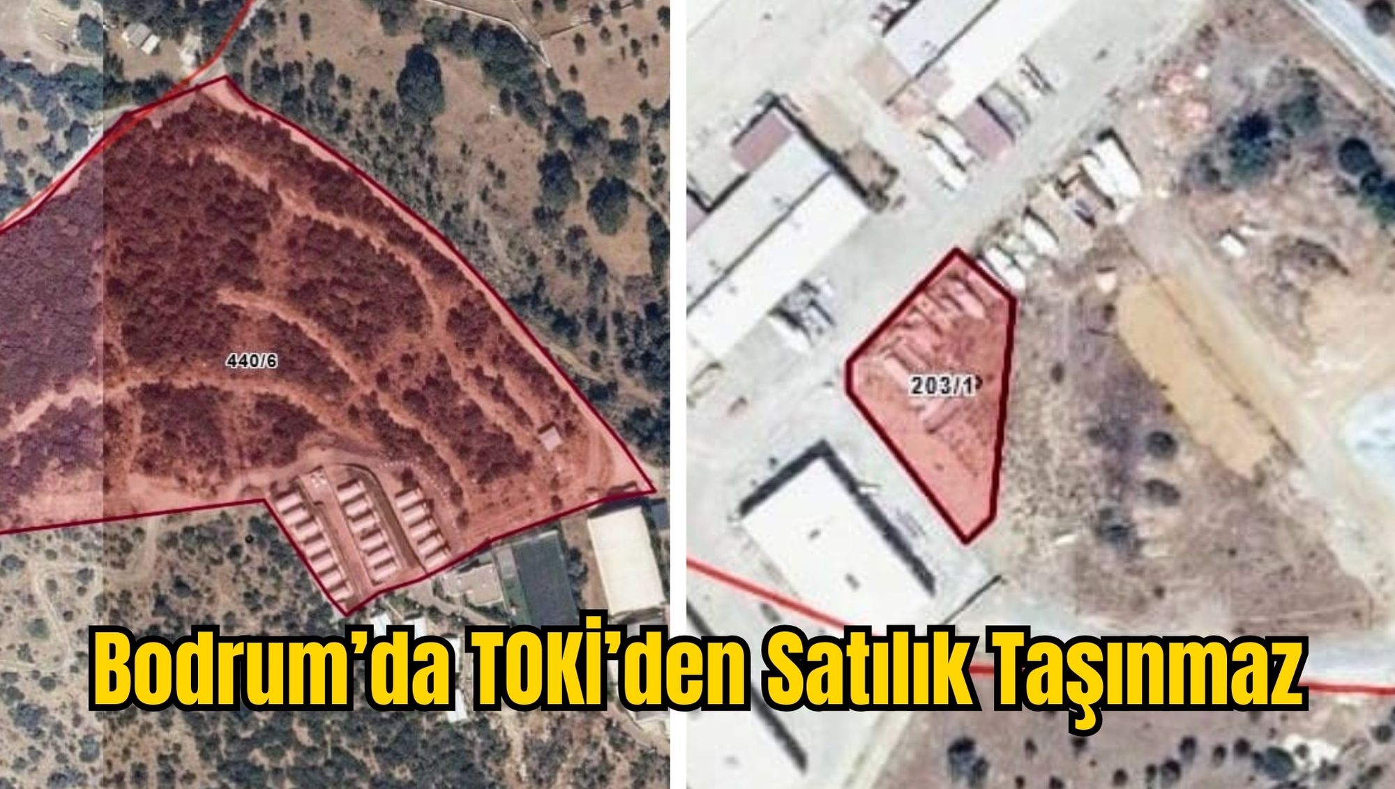 Bodrum’da TOKİ’den Satılık Taşınmaz