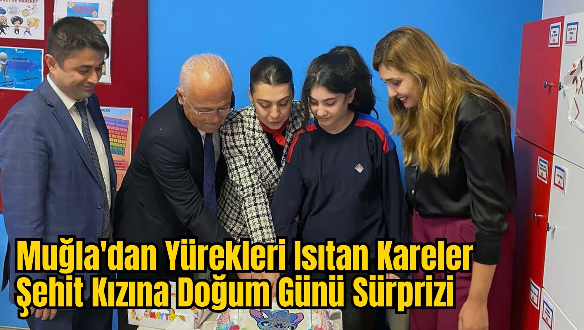 Muğla'dan Yürekleri Isıtan Kareler: Şehit Kızına Doğum Günü Sürprizi