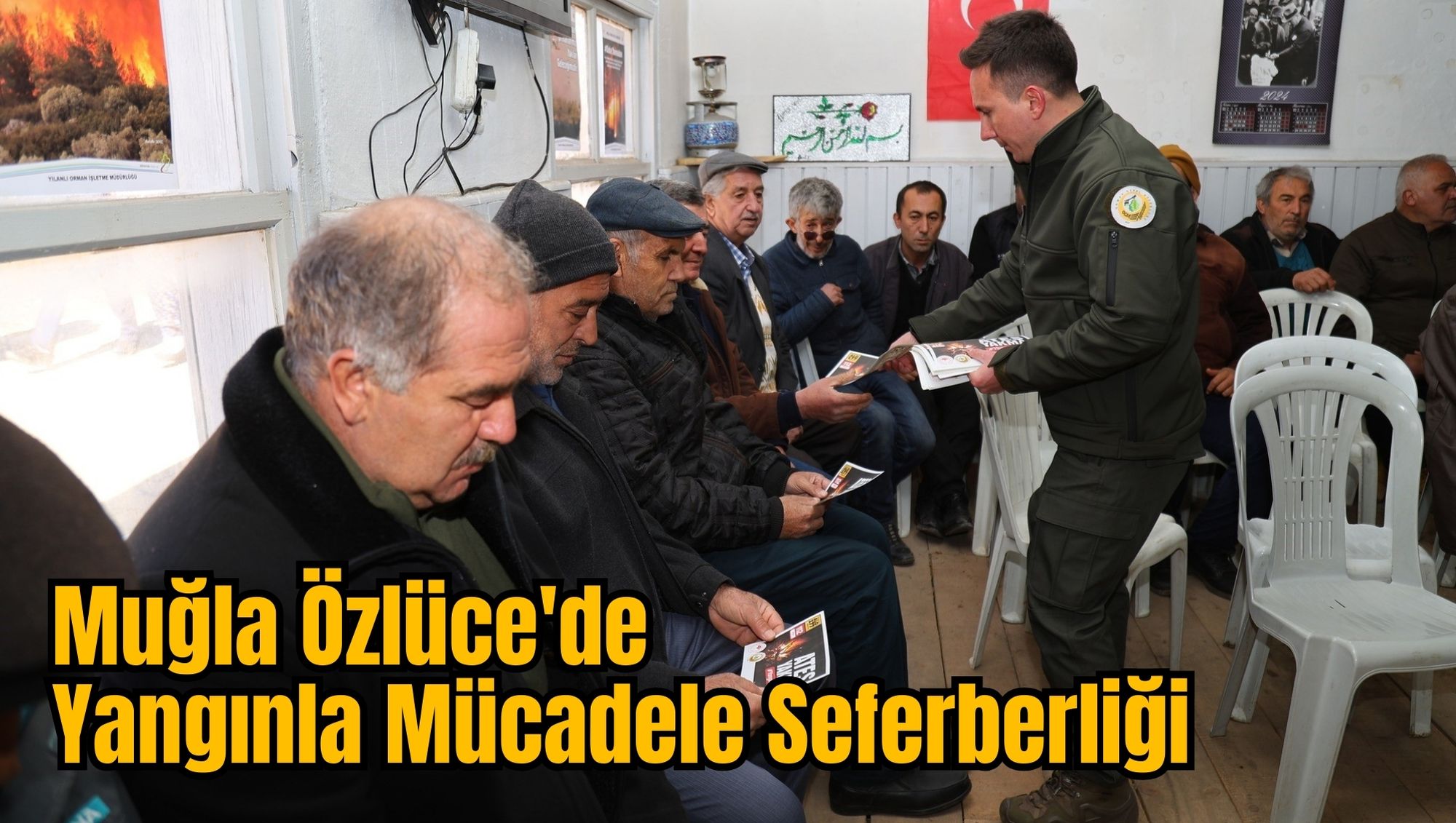 Muğla Özlüce'de Yangınla Mücadele Seferberliği