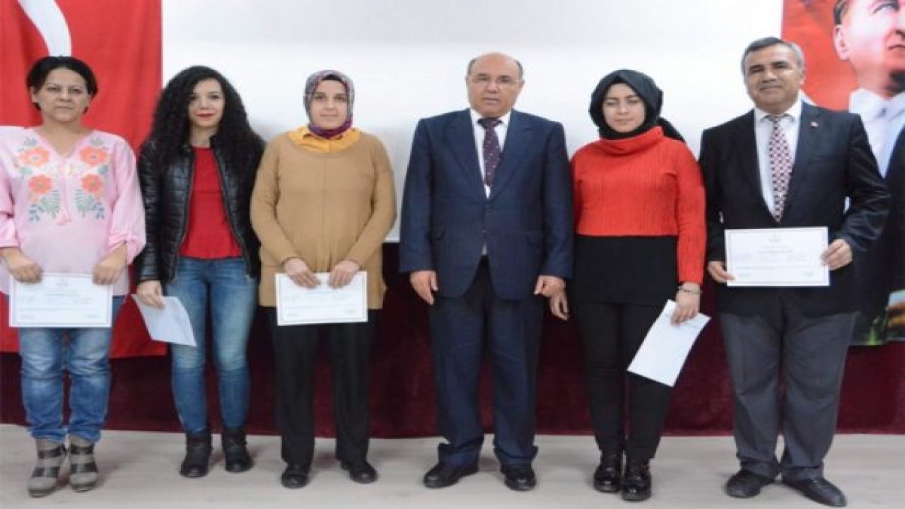 Kursiyerlere sertifikalar verildi