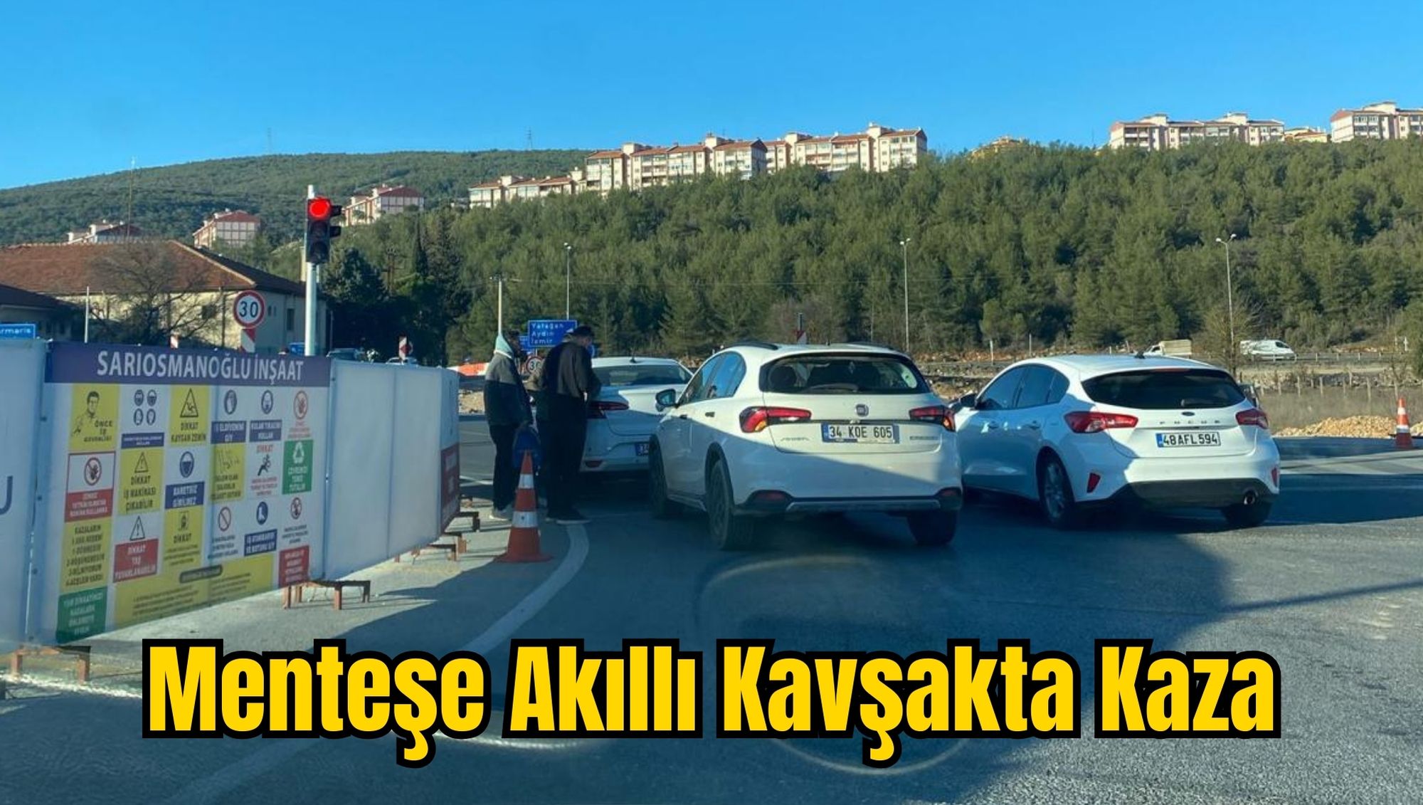 Menteşe Akıllı Kavşakta Kaza