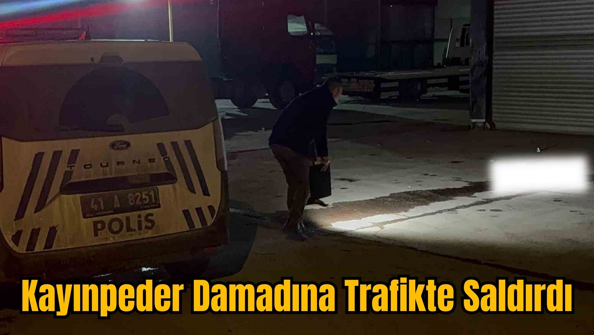 Kayınpeder Damadına Trafikte Saldırdı