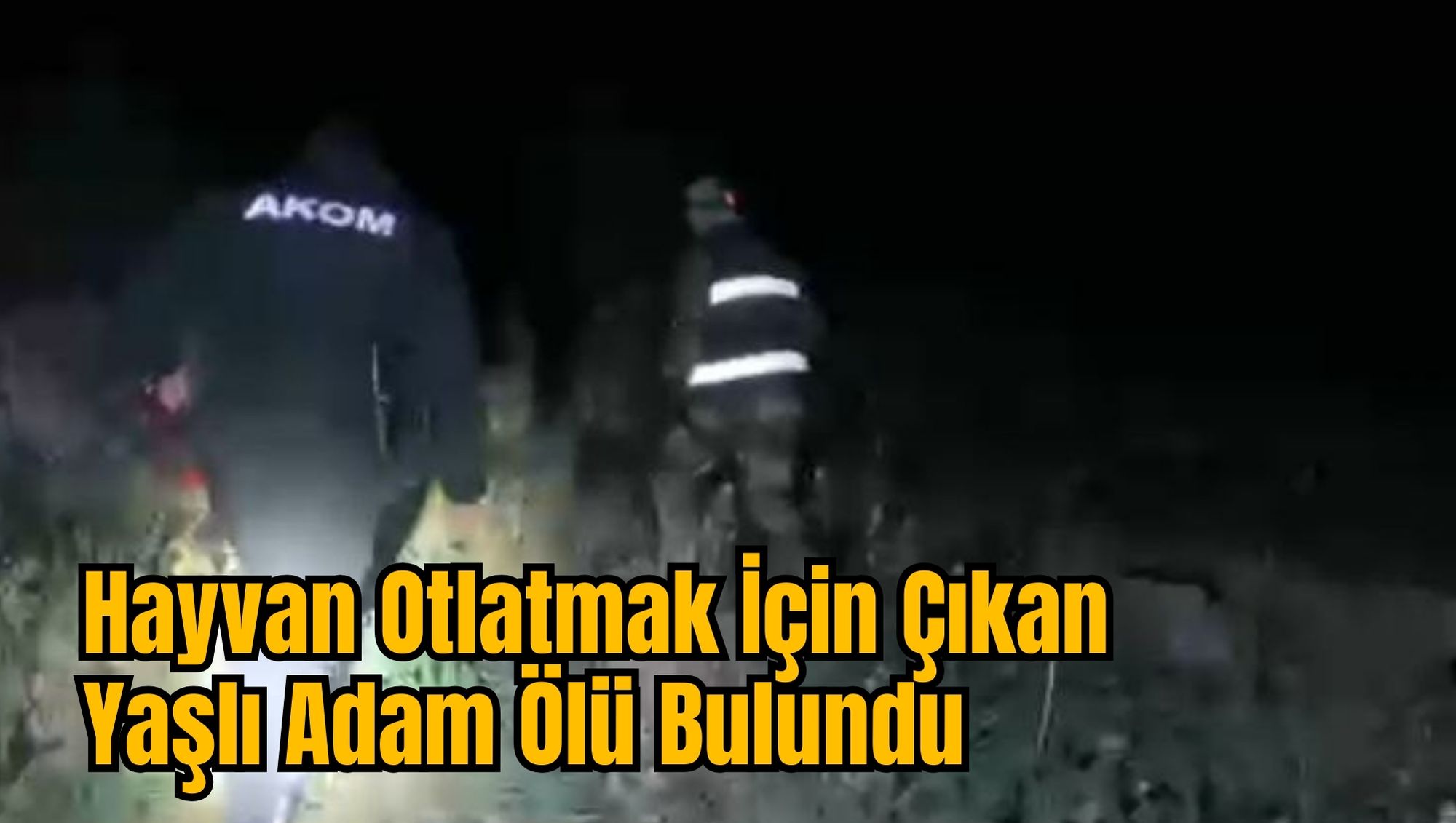 Hayvan Otlatmak İçin Çıkan Yaşlı Adam Ölü Bulundu