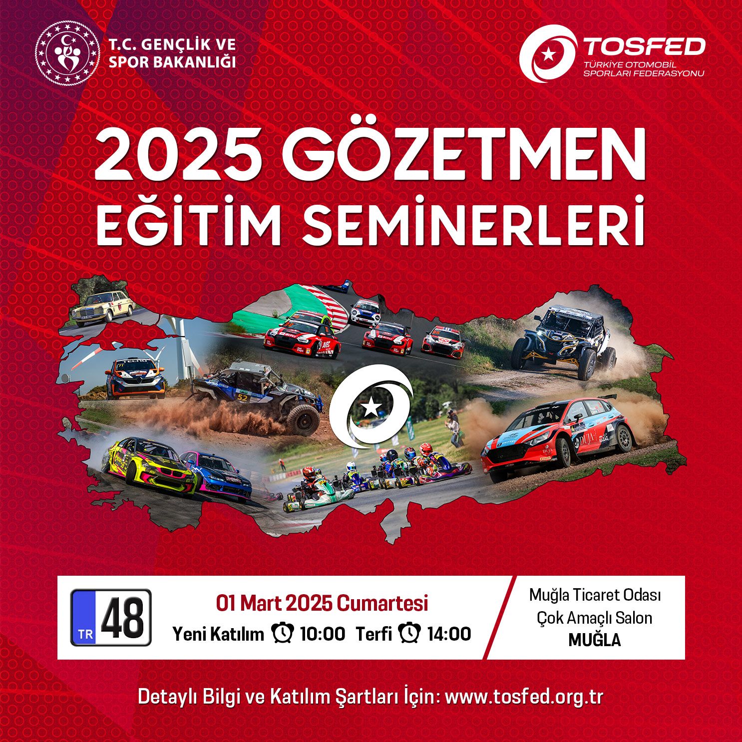 Otomobil Sporları Federasyonu Gözetmen Eğitimi Muğla'da Başlıyor