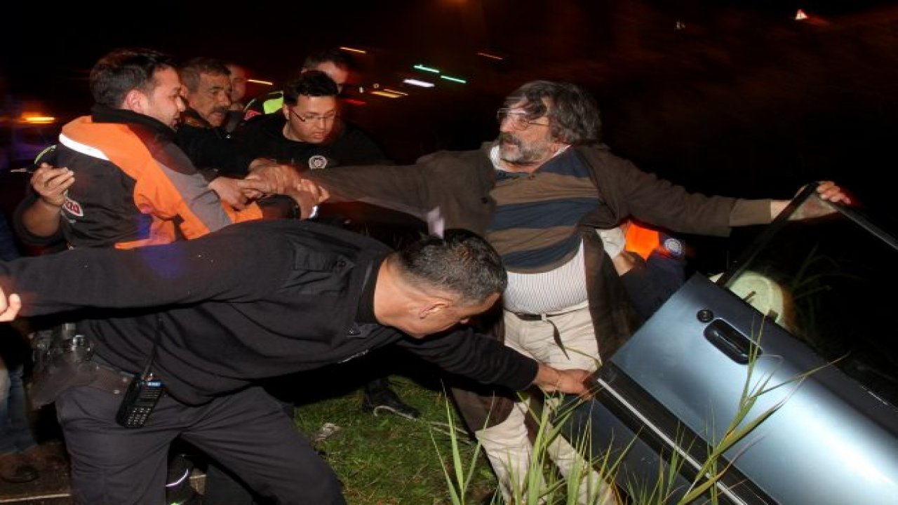 Polisin alkollü sürücüyle imtihanı