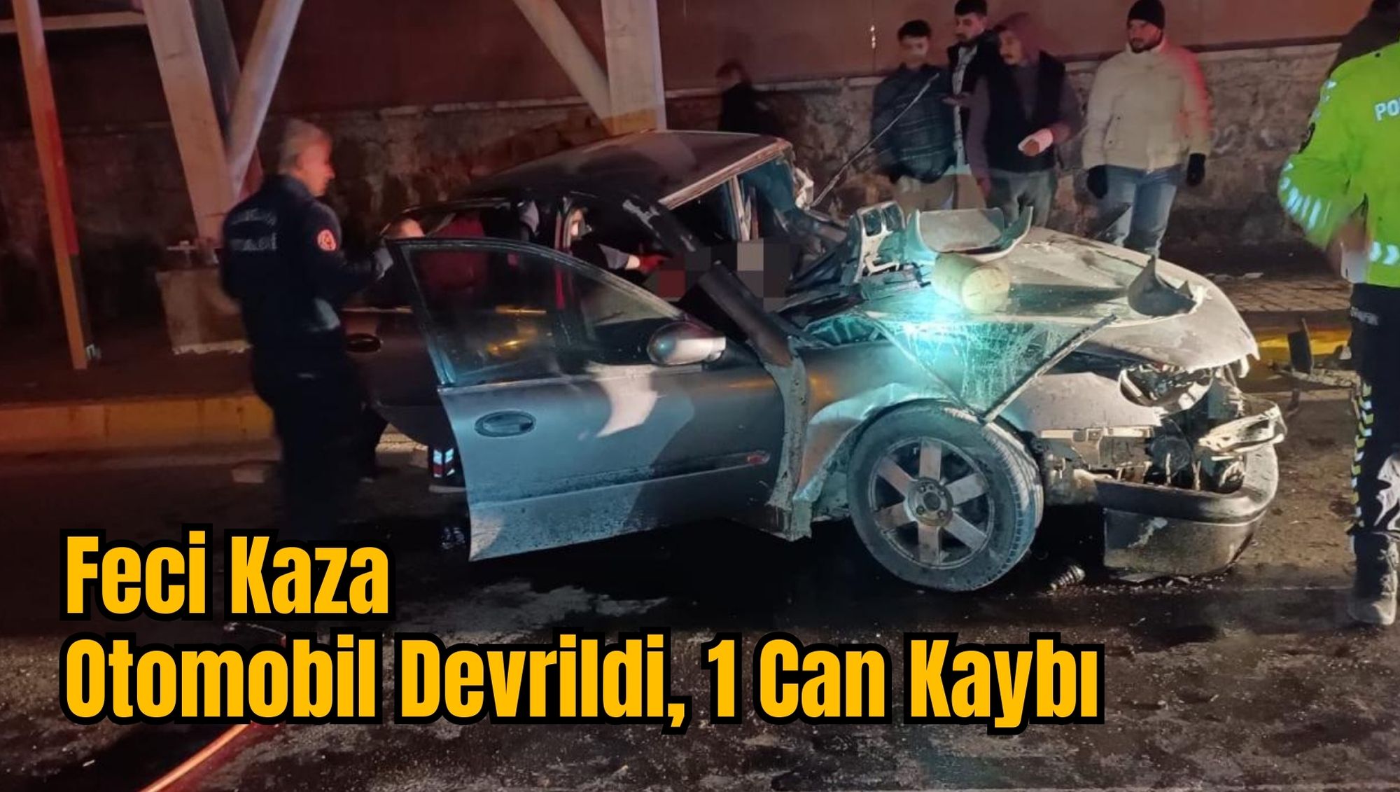 Feci Kaza: Otomobil Devrildi, 1 Can Kaybı
