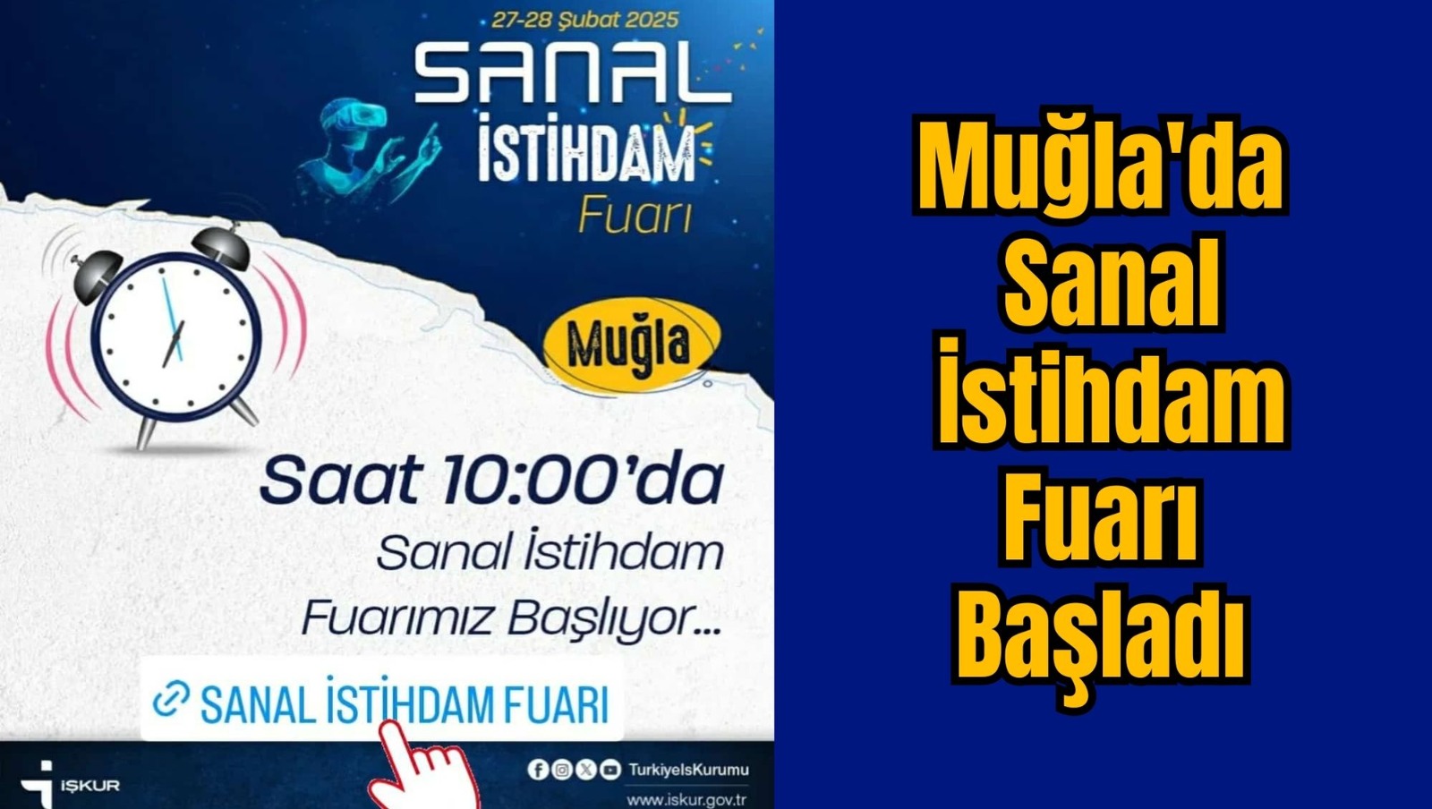Muğla'da Sanal İstihdam Fuarı Başladı