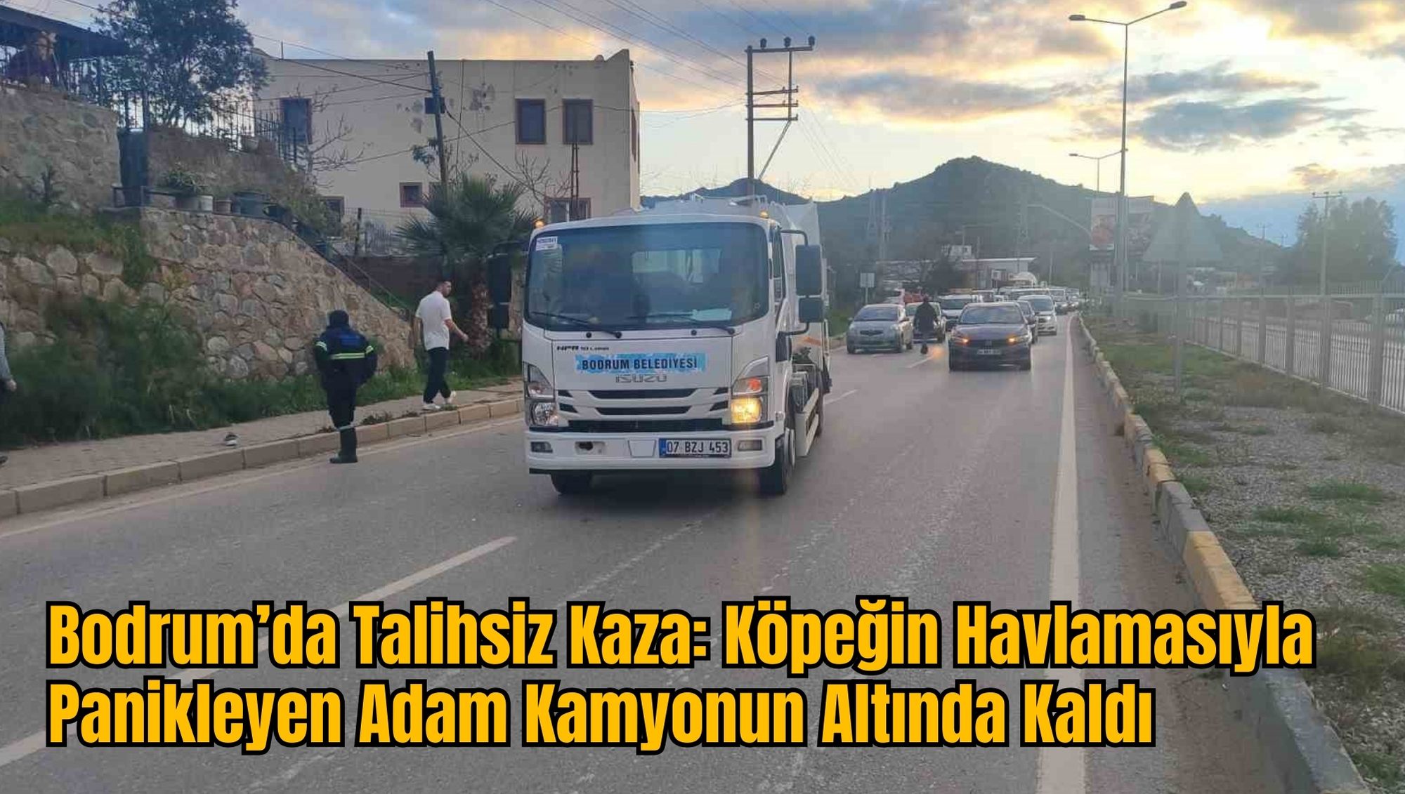 Bodrum’da Talihsiz Kaza: Köpeğin Havlamasıyla Panikleyen Adam Kamyonun Altında Kaldı