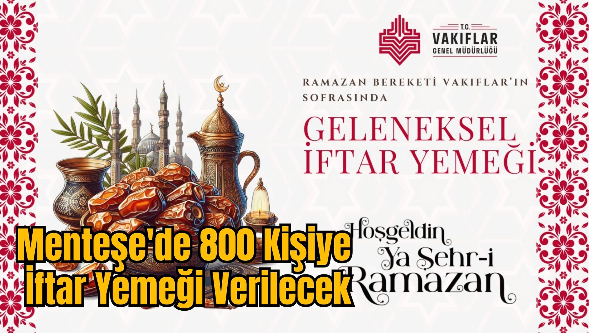 Menteşe'de 800 Kişiye İftar Yemeği Verilecek