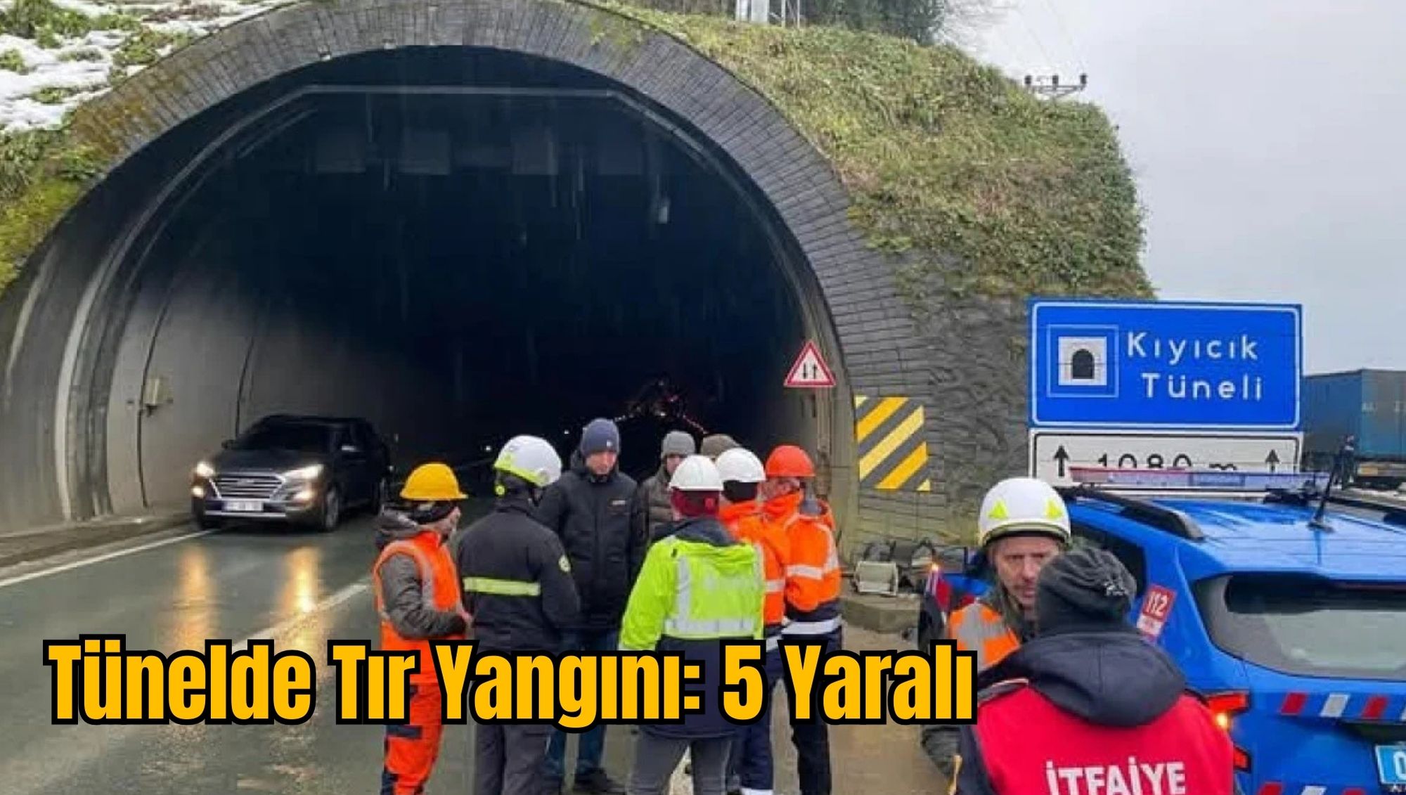 Tünelde Tır Yangını: 5 Yaralı