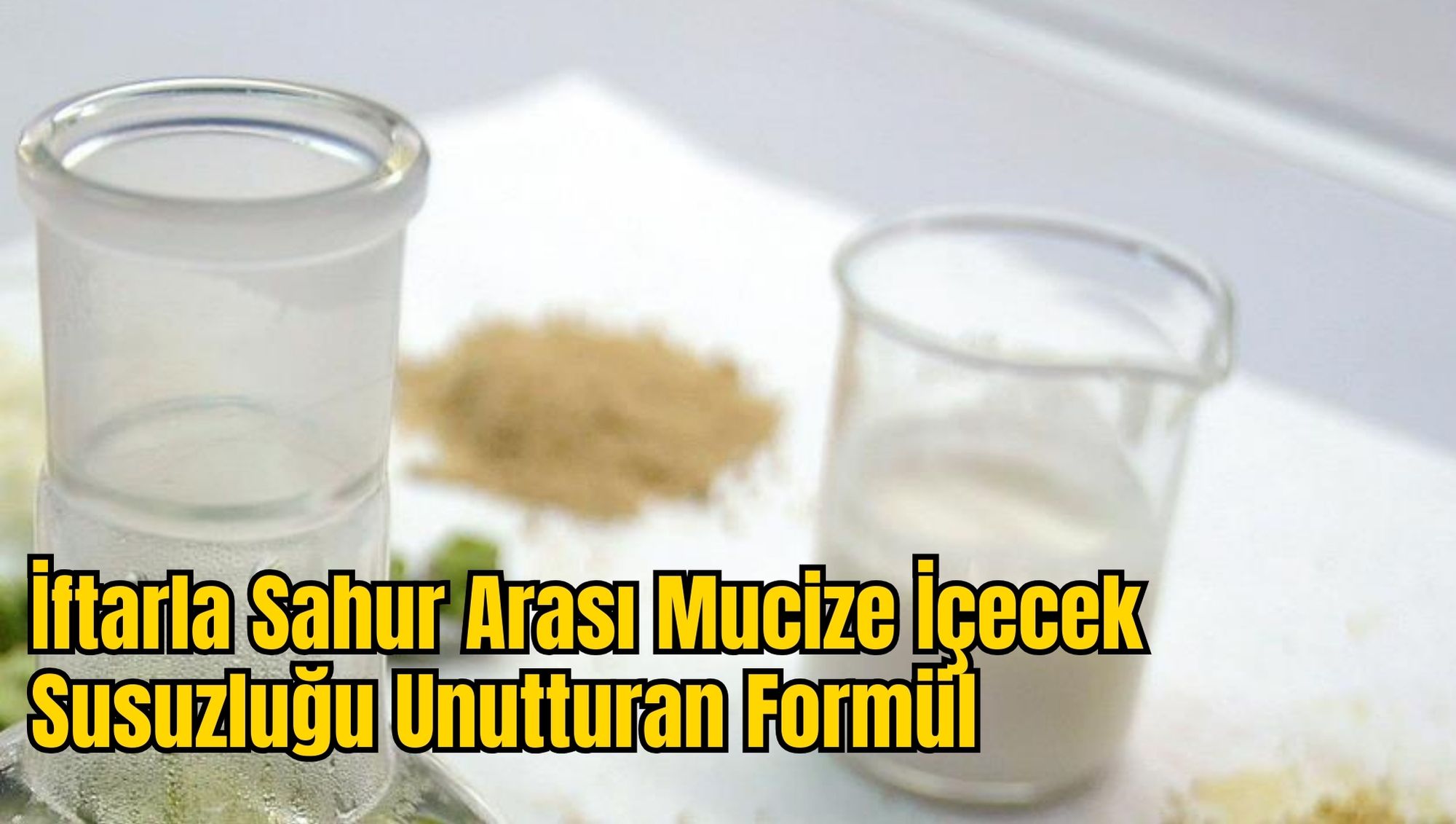 İftarla Sahur Arası Mucize İçecek: Susuzluğu Unutturan Formül