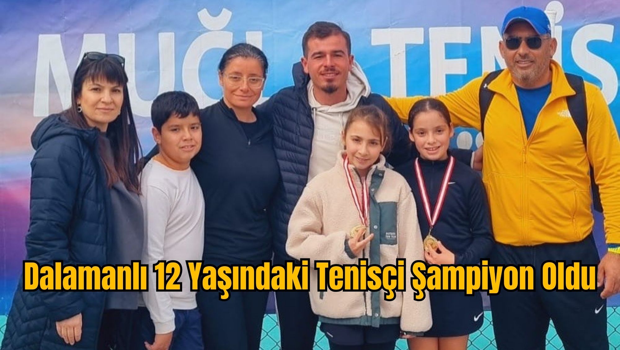 Dalamanlı 12 Yaşındaki Tenisçi Şampiyon Oldu