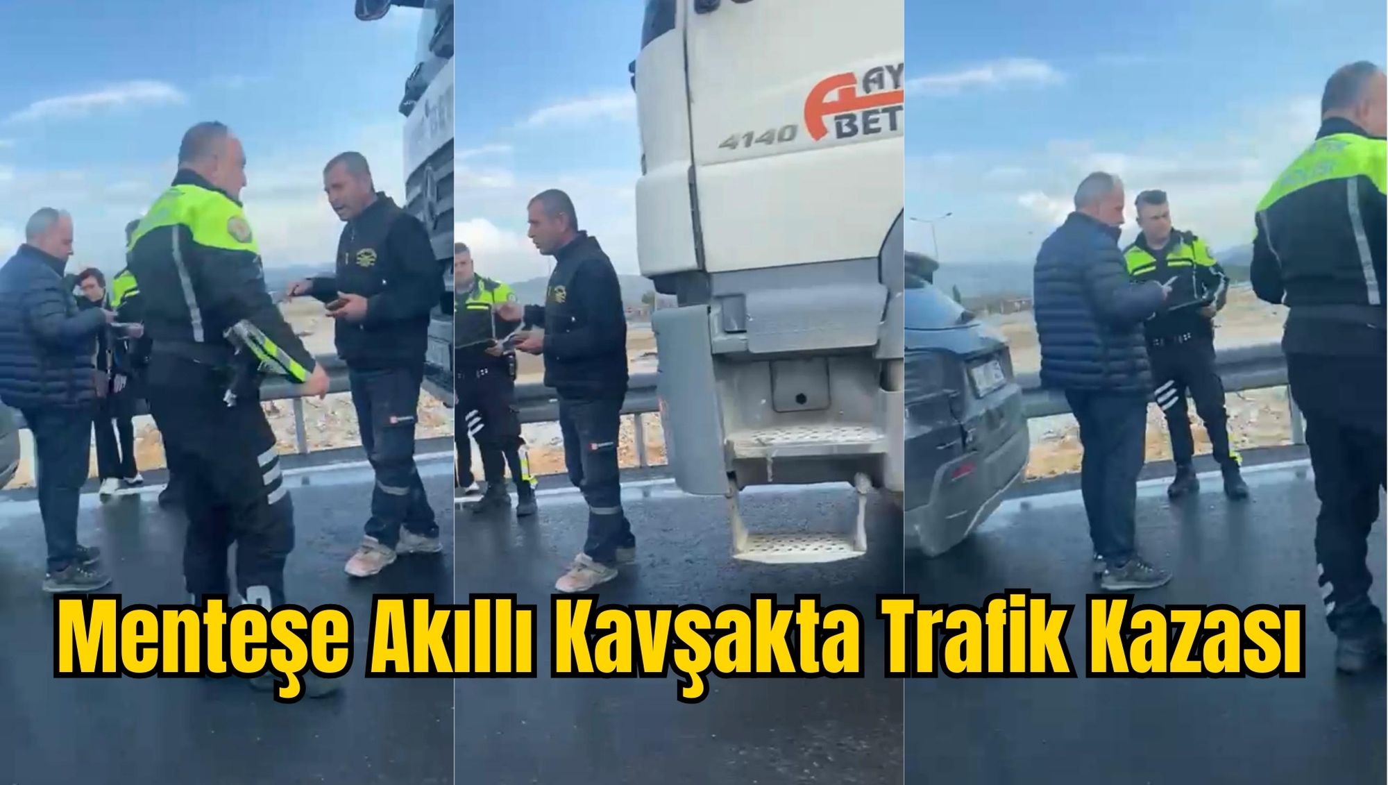 Menteşe Akıllı Kavşakta Trafik Kazası