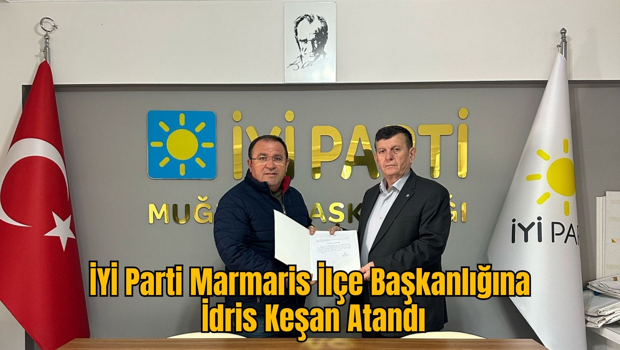 İYİ Parti Marmaris İlçe Başkanlığına İdris Keşan Atandı