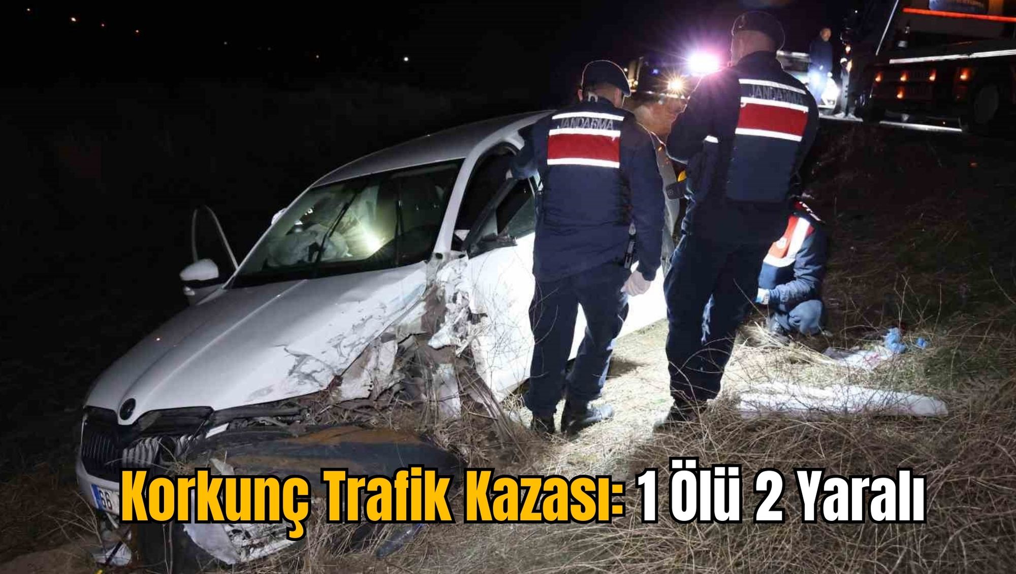 Korkunç Trafik Kazası: 1 Ölü 2 Yaralı