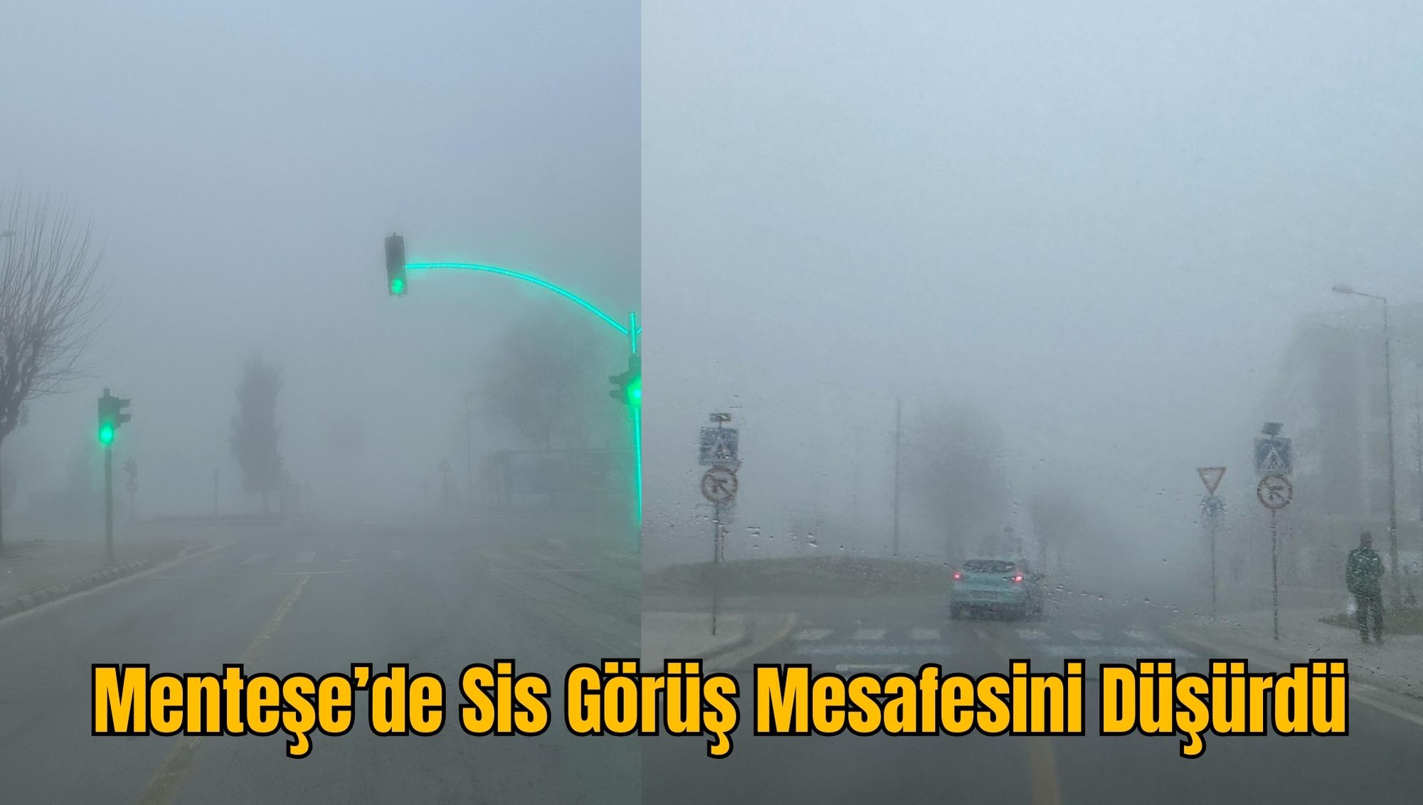 Menteşe’de Sis Görüş Mesafesini Düşürdü