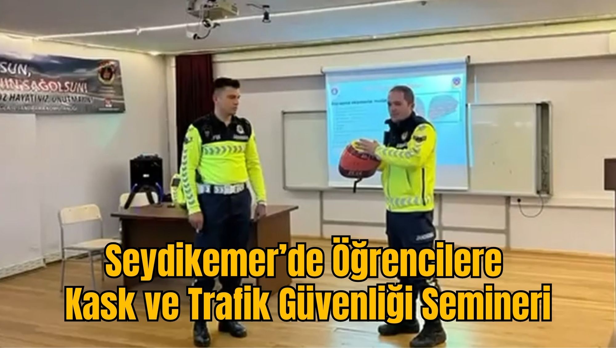 Seydikemer’de Öğrencilere Kask ve Trafik Güvenliği Semineri