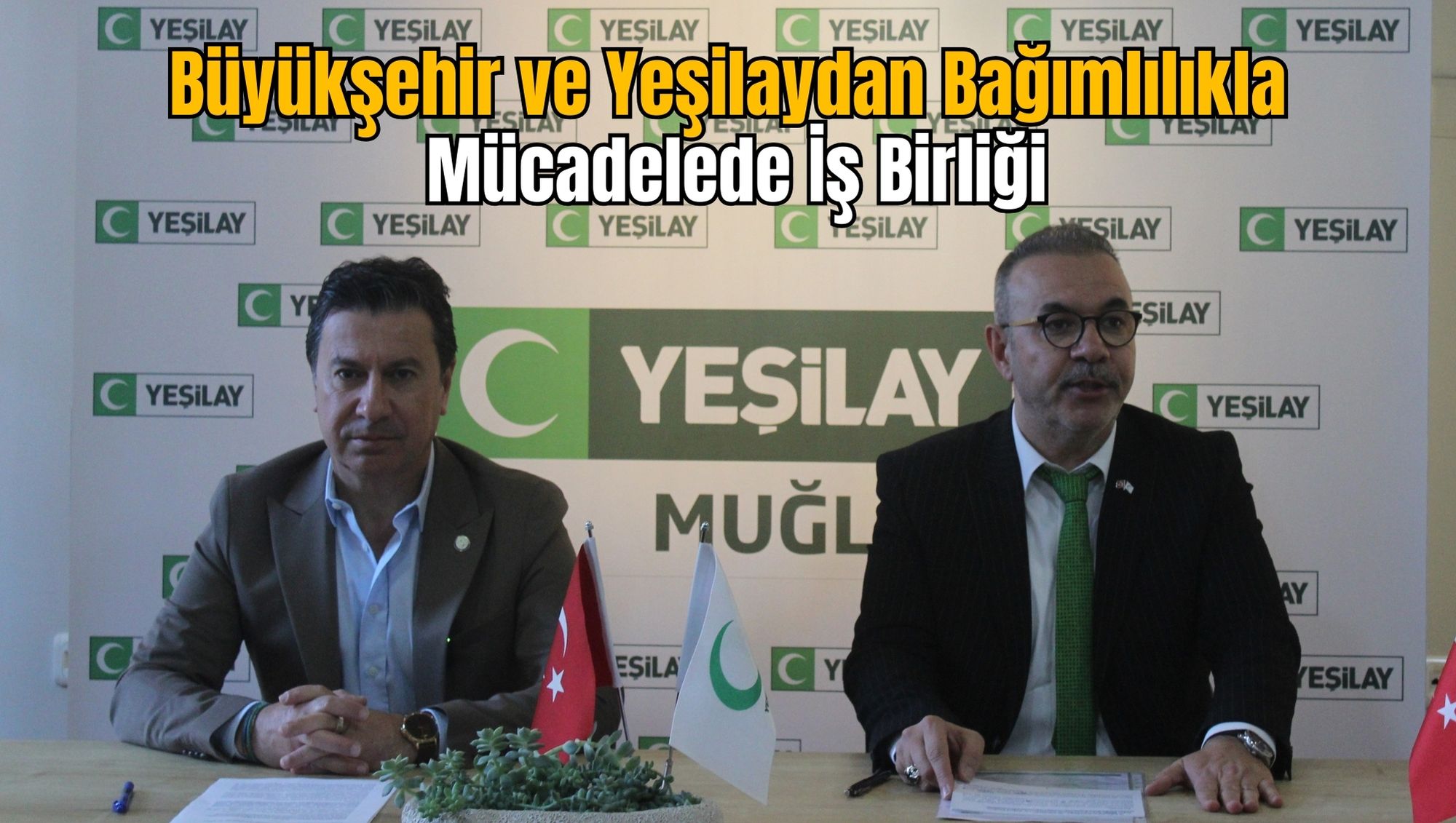 Büyükşehir ve Yeşilaydan Bağımlılıkla Mücadelede İş Birliği
