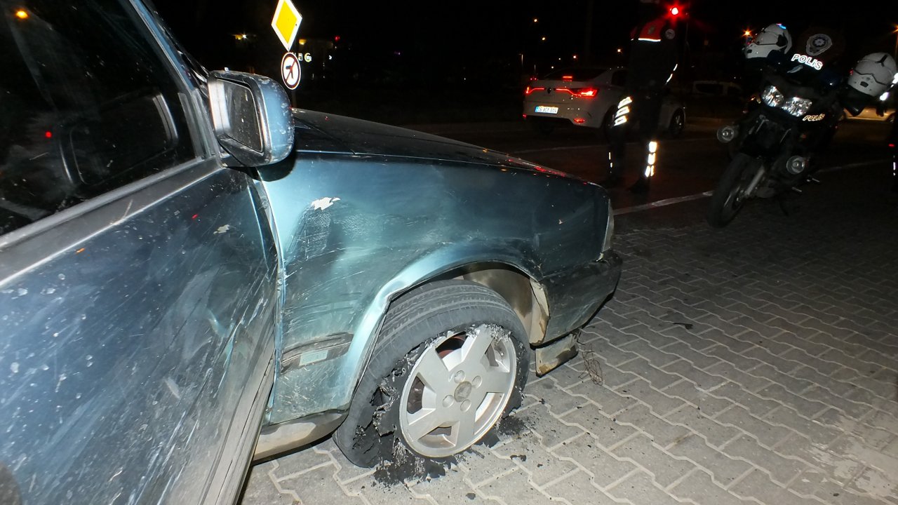 Çalıntı otomobille kaçan çocuklar polis ekiplerini teyakkuza geçirdi