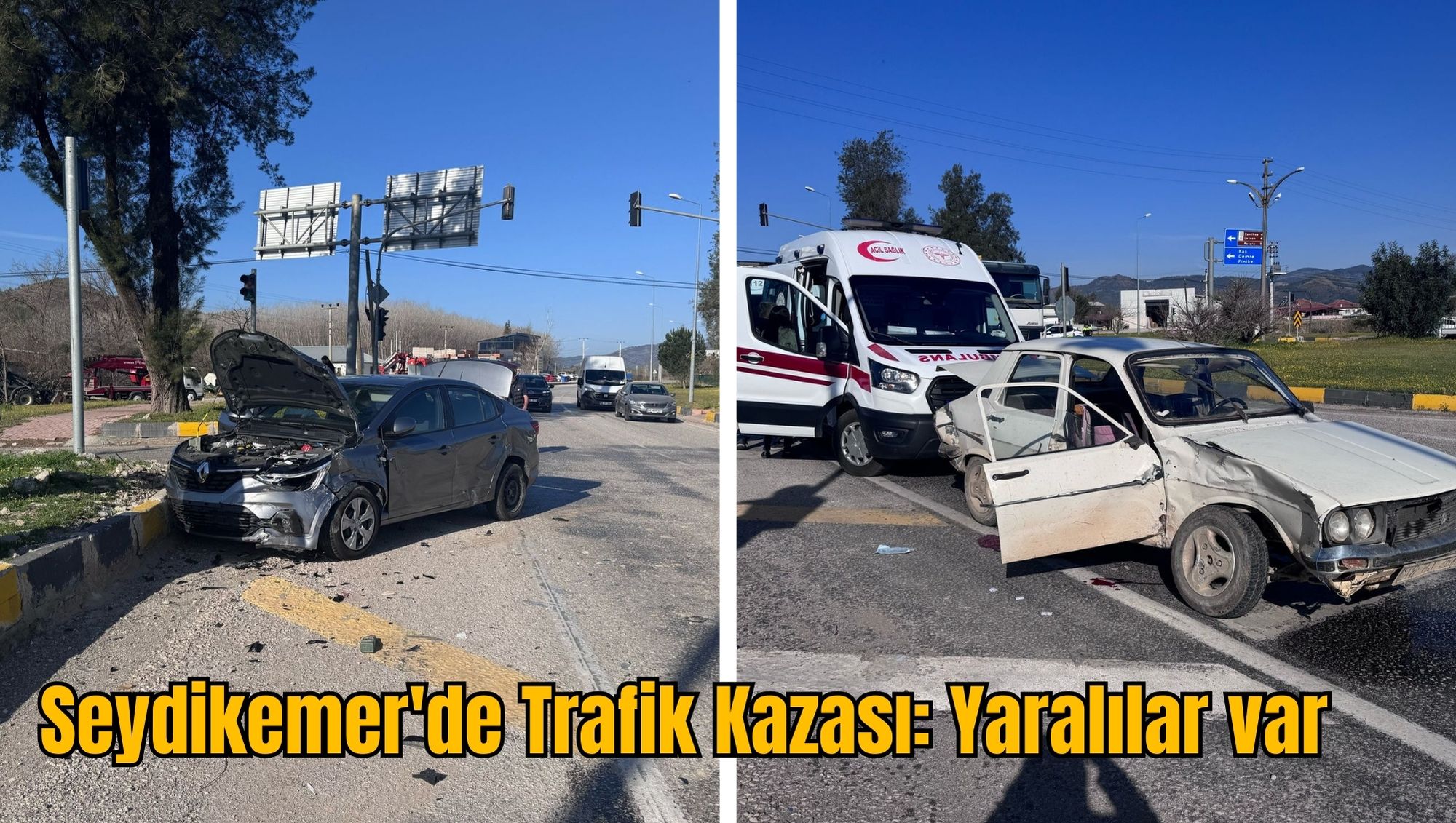 Seydikemer'de Trafik Kazası: Yaralılar Var
