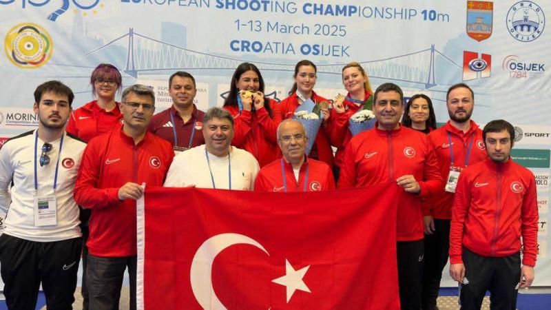 Türkiye, Avrupa Havalı Silahlar Şampiyonası'nda 8 Madalya ile Zirveye Çıktı