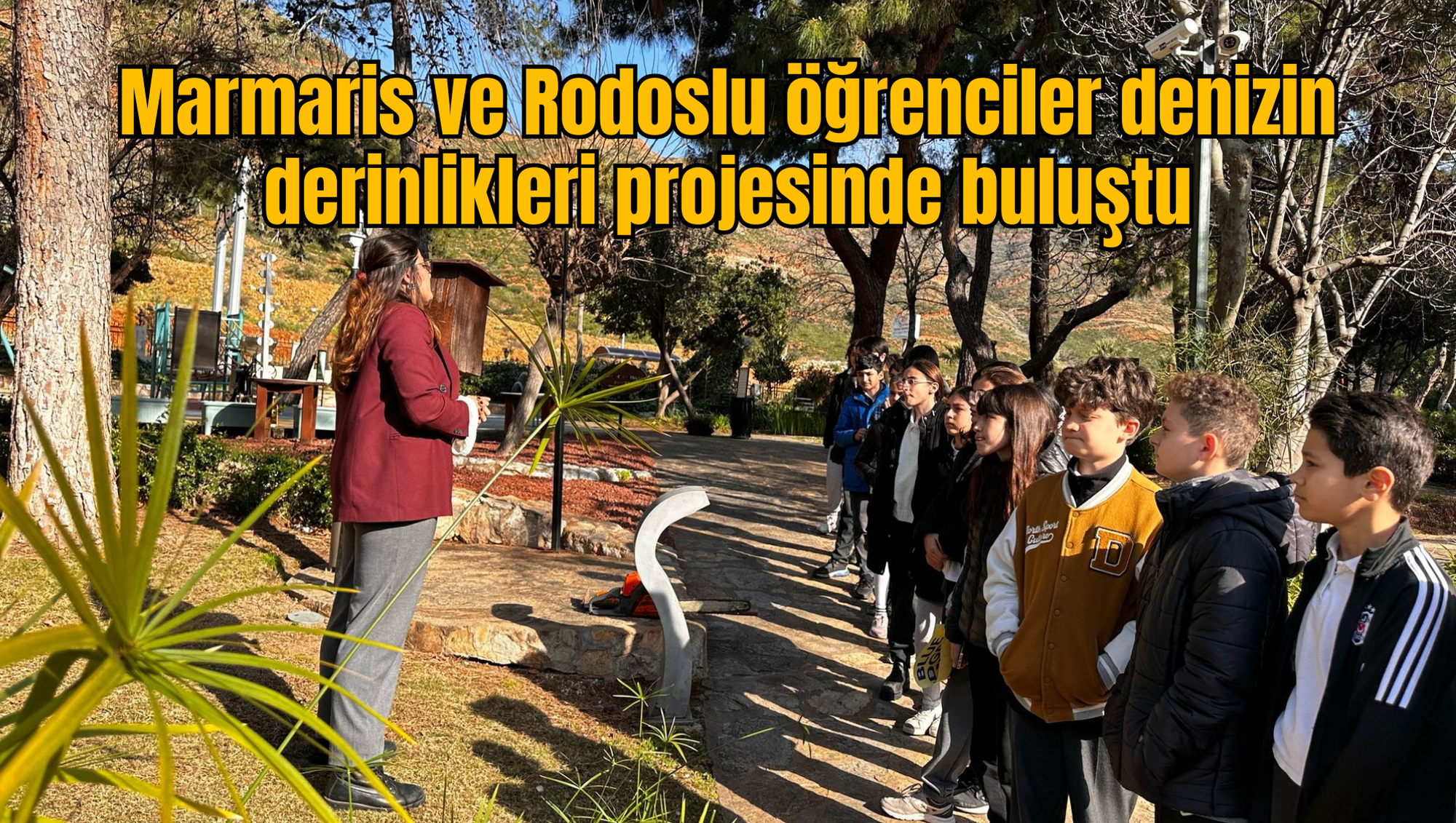 Marmaris ve Rodoslu öğrenciler denizin derinlikleri projesinde buluştu