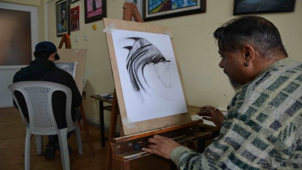 Hayallerini tuvale yansıtıyorlar