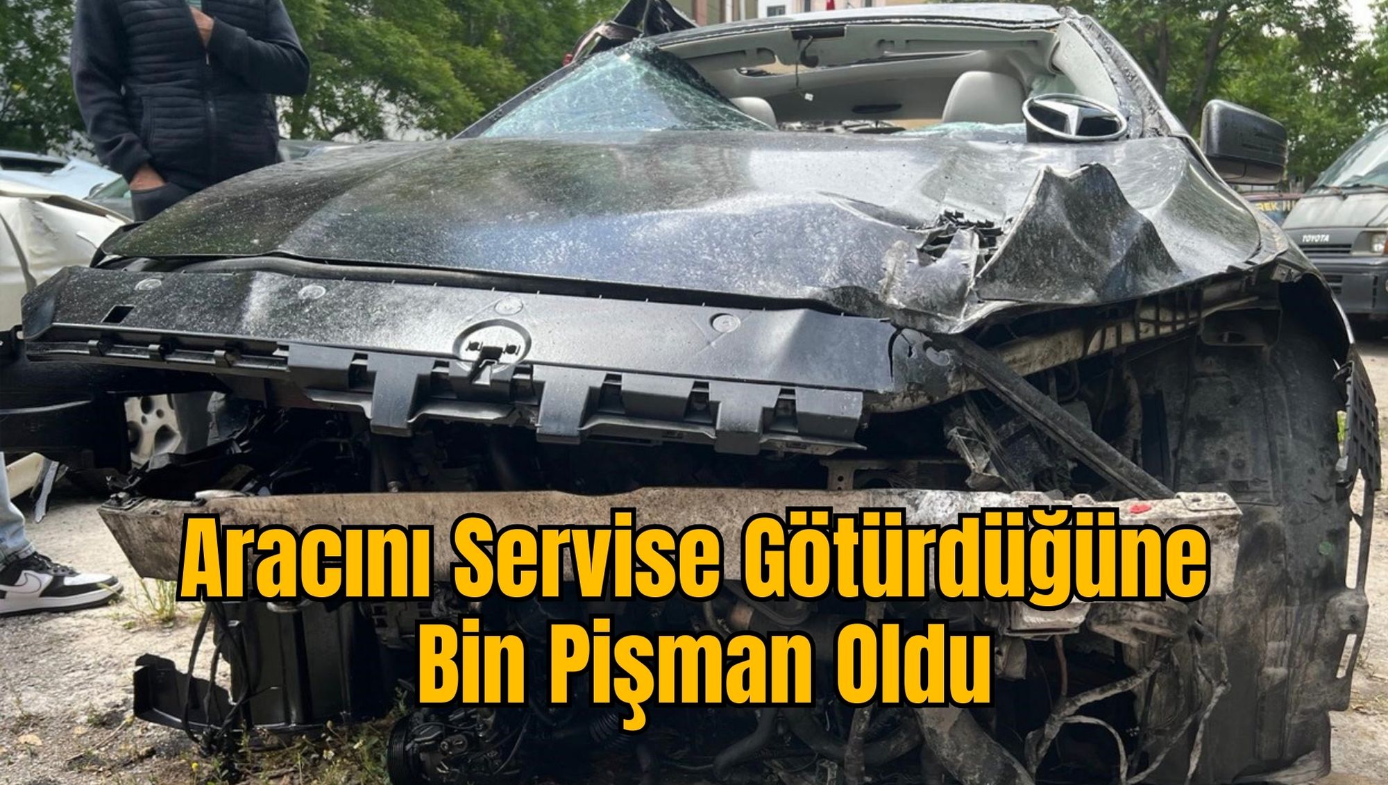 Aracını Servise Götürdüğüne Bin Pişman Oldu